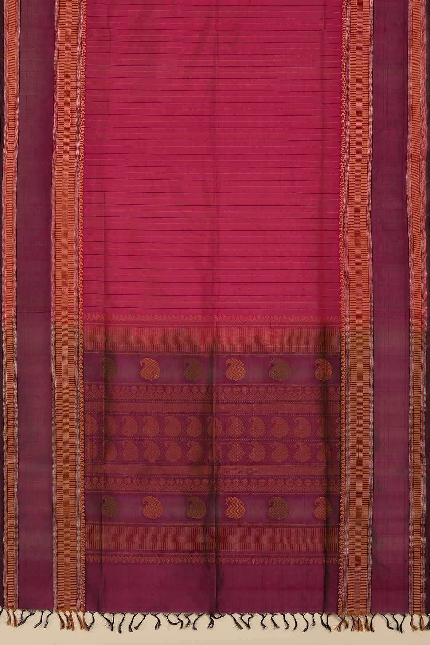 Pink Silk Cotton Saree