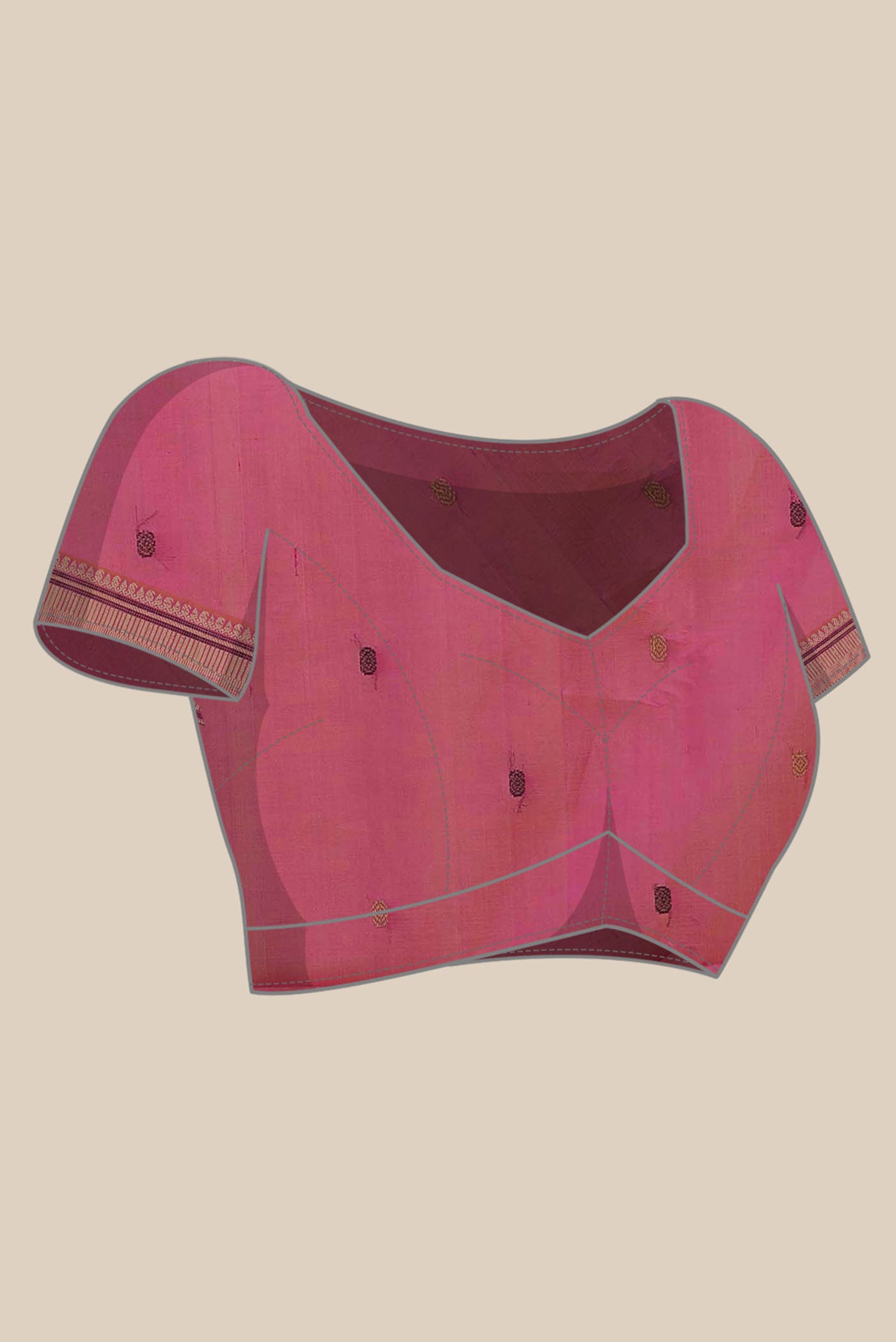 Magenta Silk Cotton Saree
