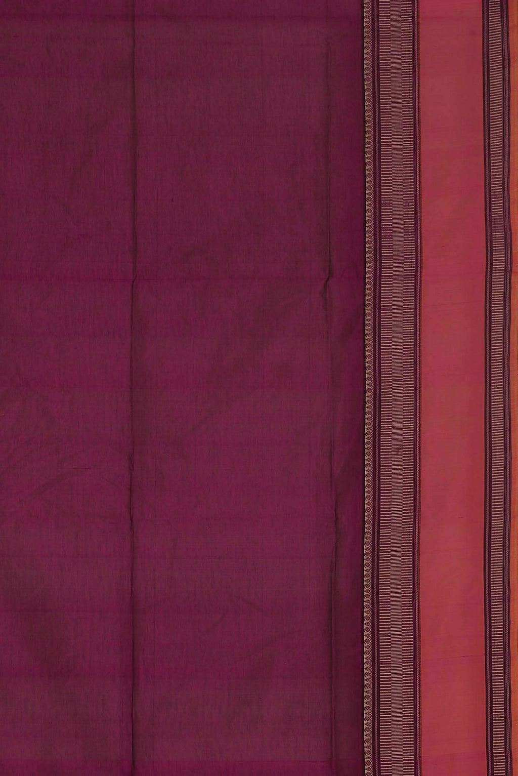 Magenta Silk Cotton Saree