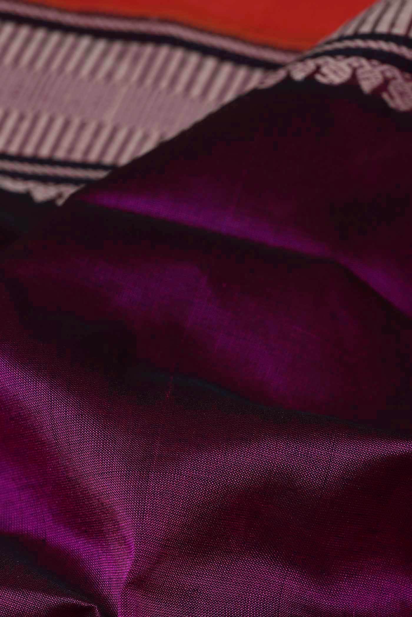 Magenta Silk Cotton Saree