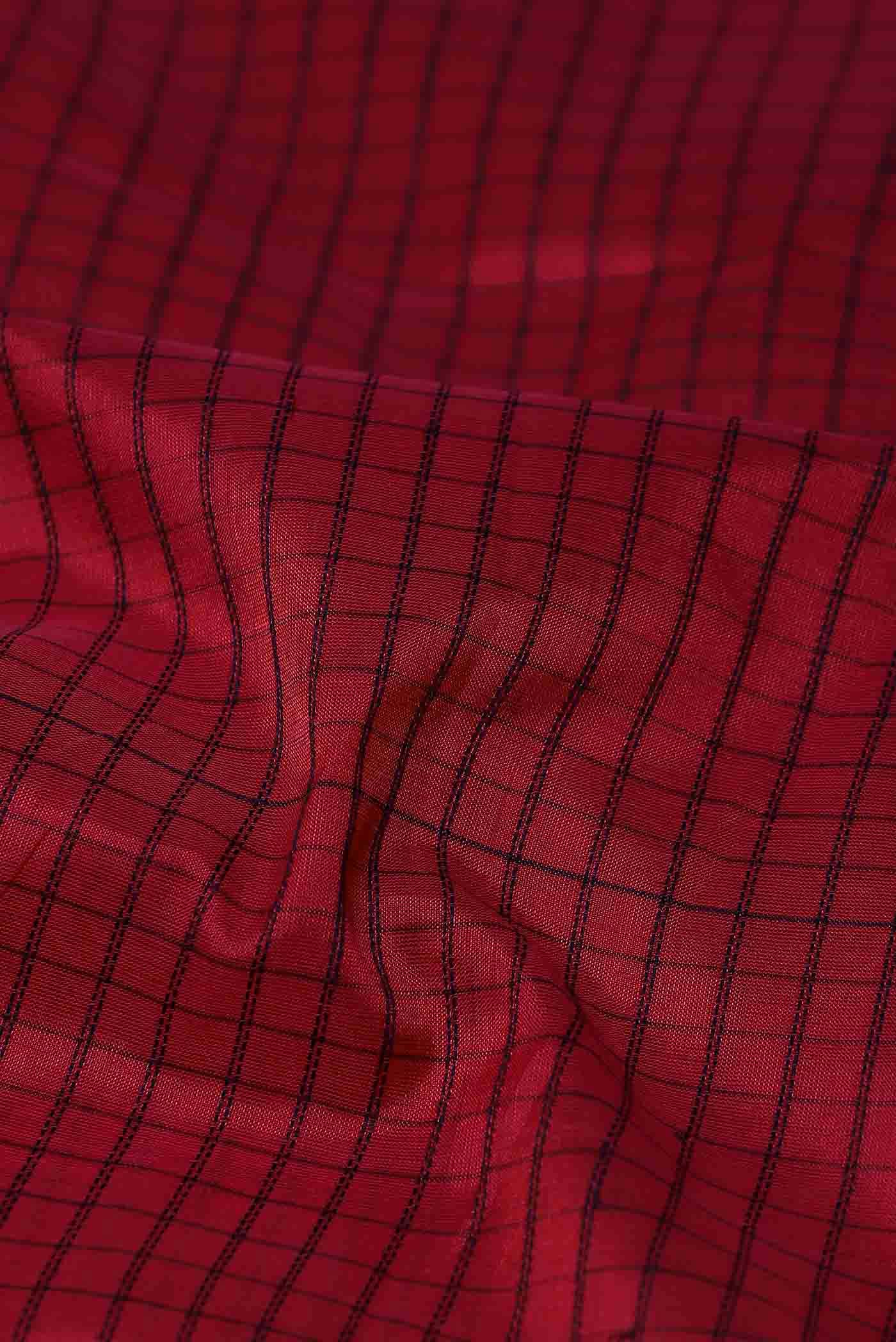 Red Silk Cotton Saree
