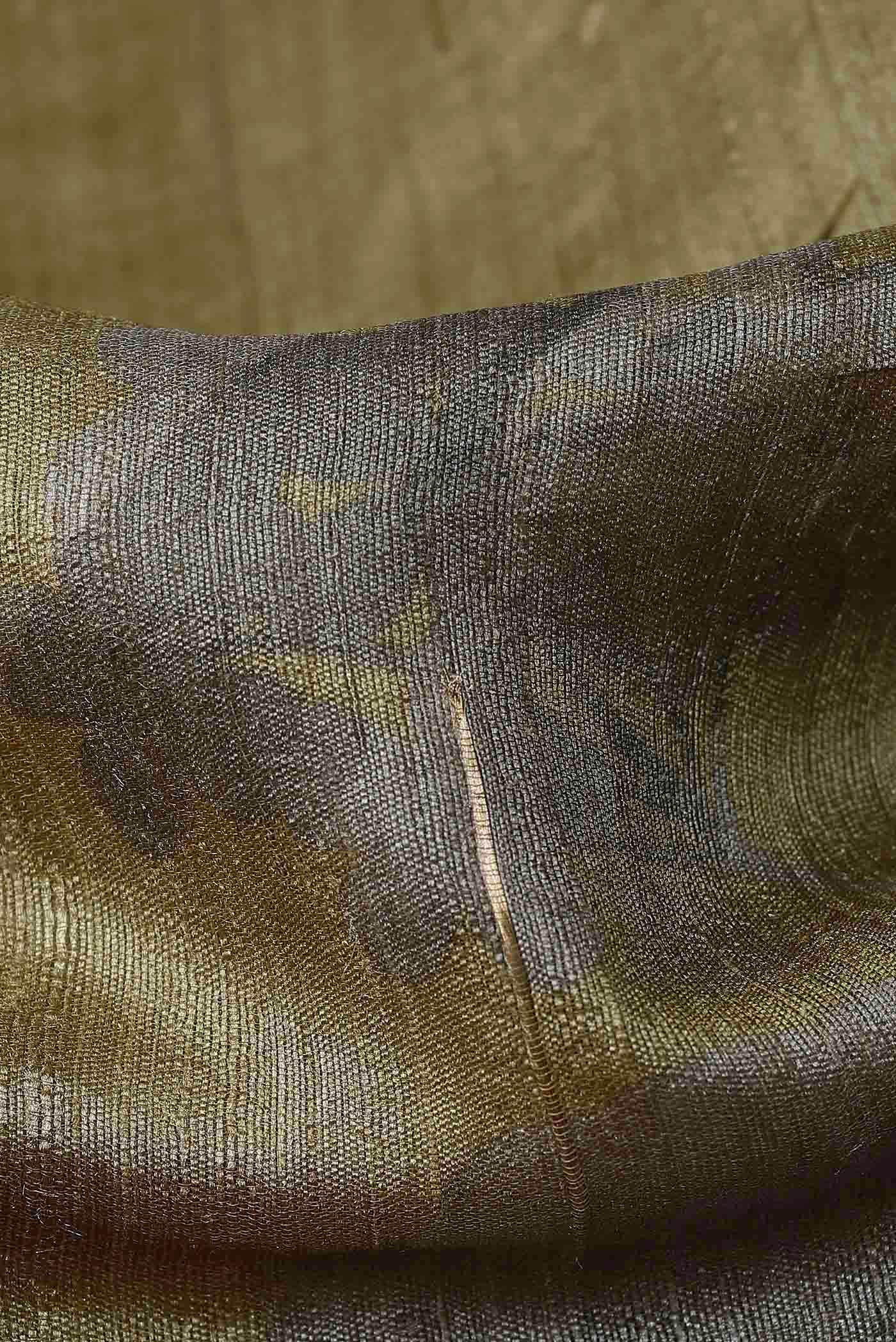 Dark Beige Bhagalpuri Tussar Silk Saree