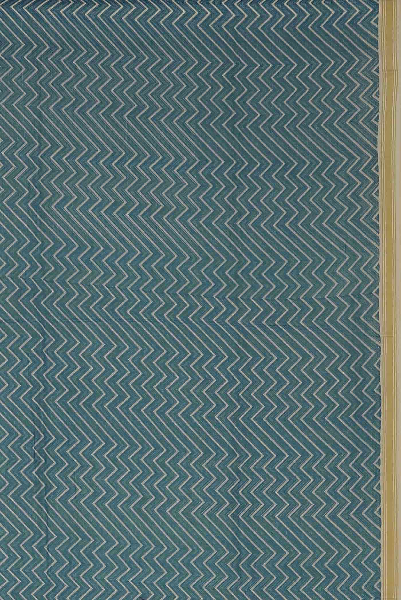 Blue Bhagalpuri Tussar Silk Saree