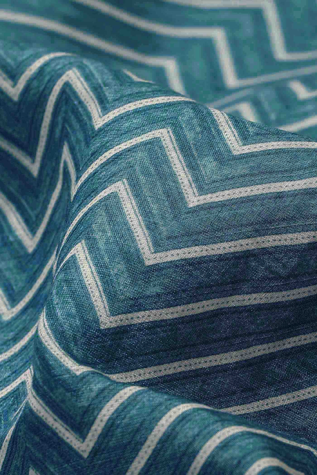 Blue Bhagalpuri Tussar Silk Saree