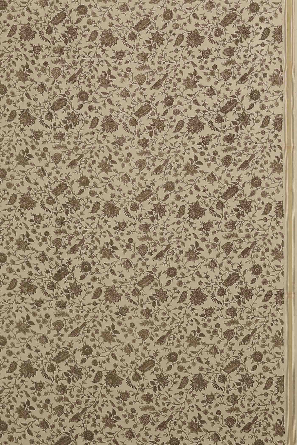 Cream Bhagalpuri Tussar Silk Saree