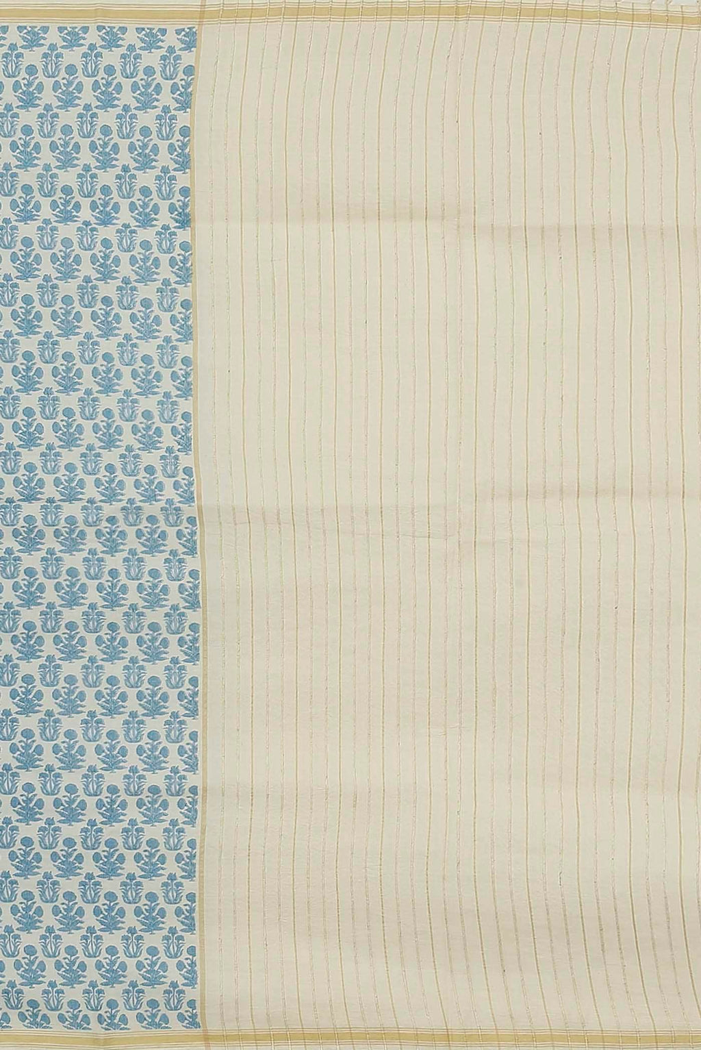 Off White Tussar Saree