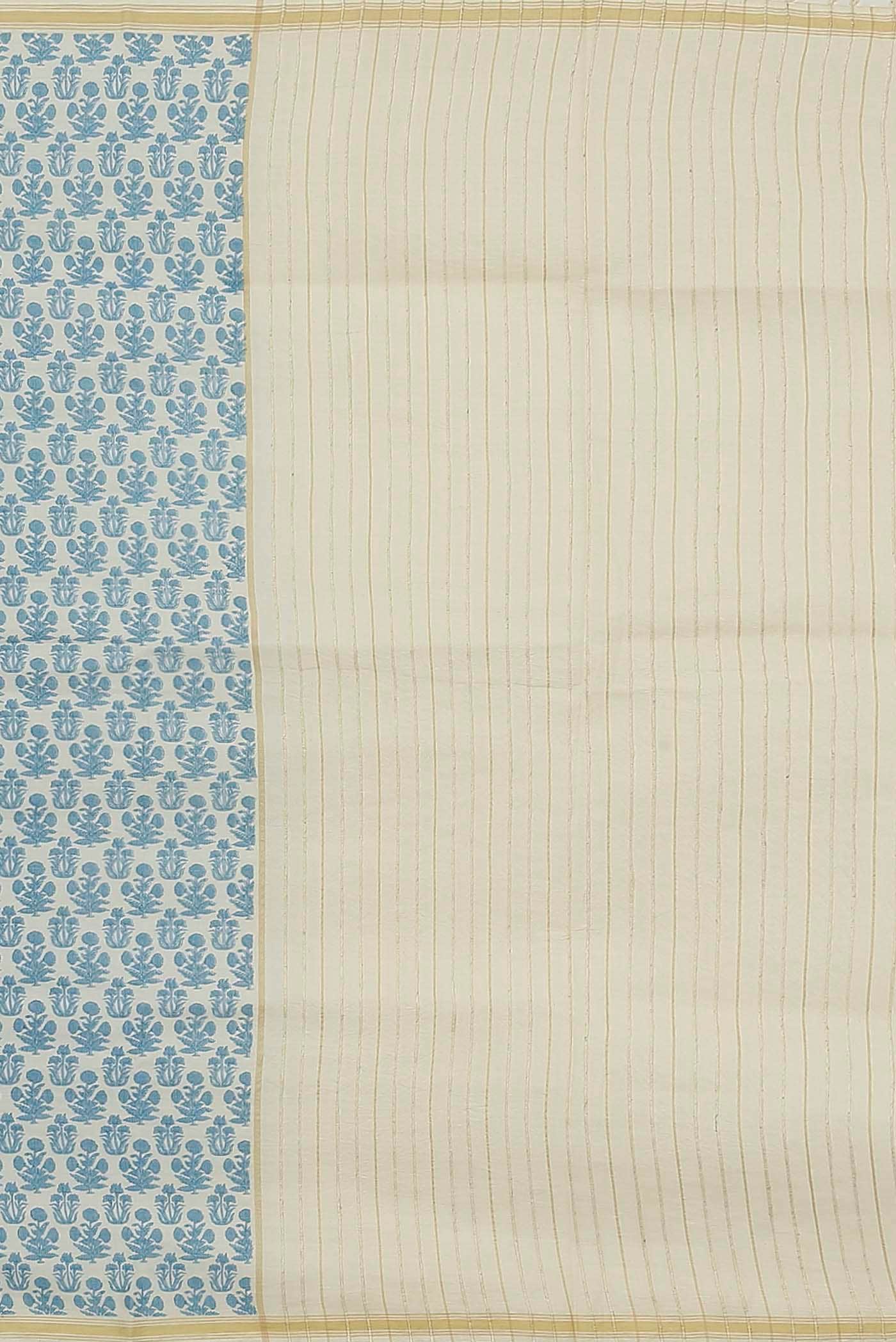 Off White Tussar Saree
