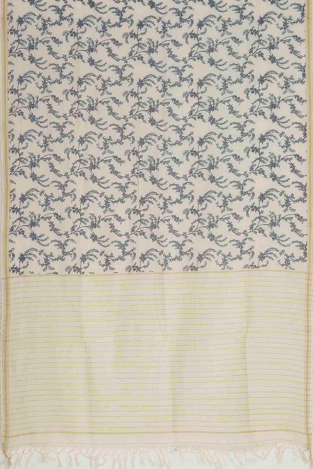 Off White Tussar Saree