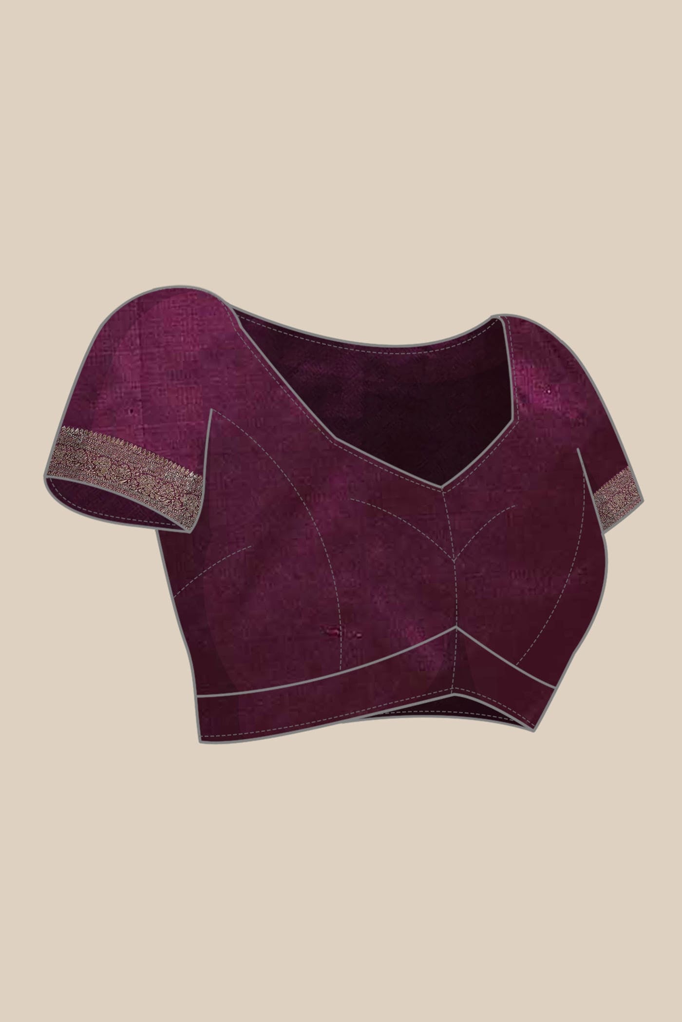 Purple Banarasi Katan Silk Saree