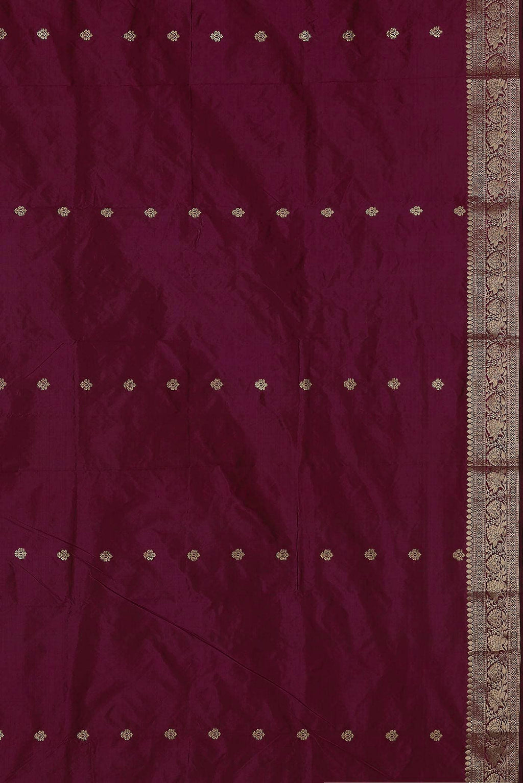 Purple Banarasi Katan Silk Saree