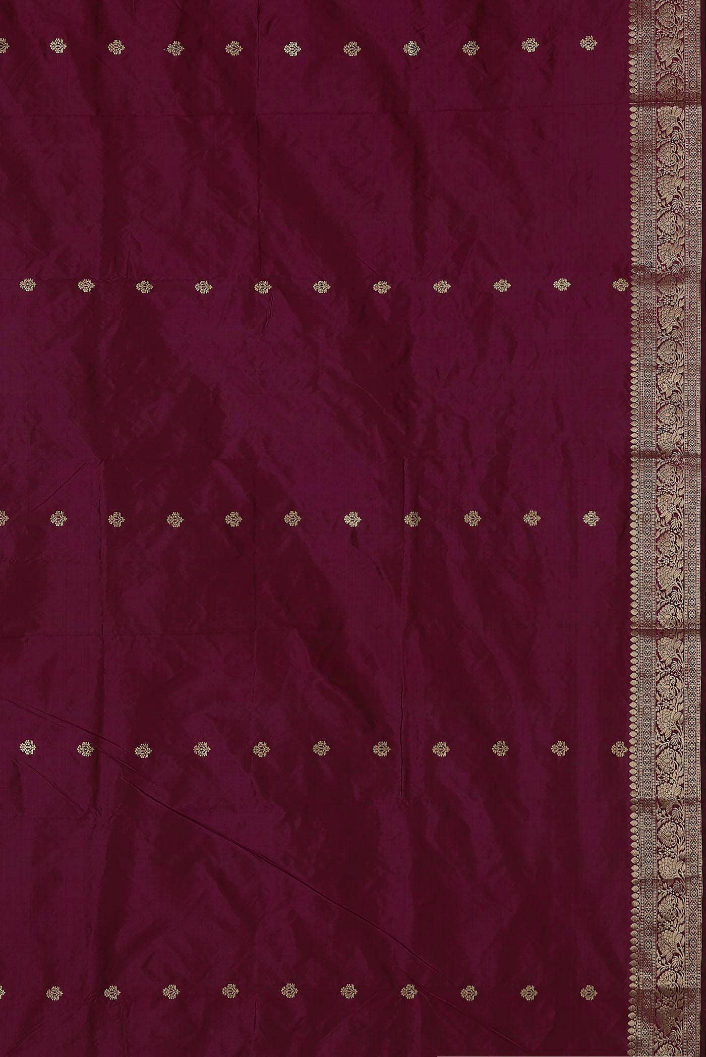 Purple Banarasi Katan Silk Saree