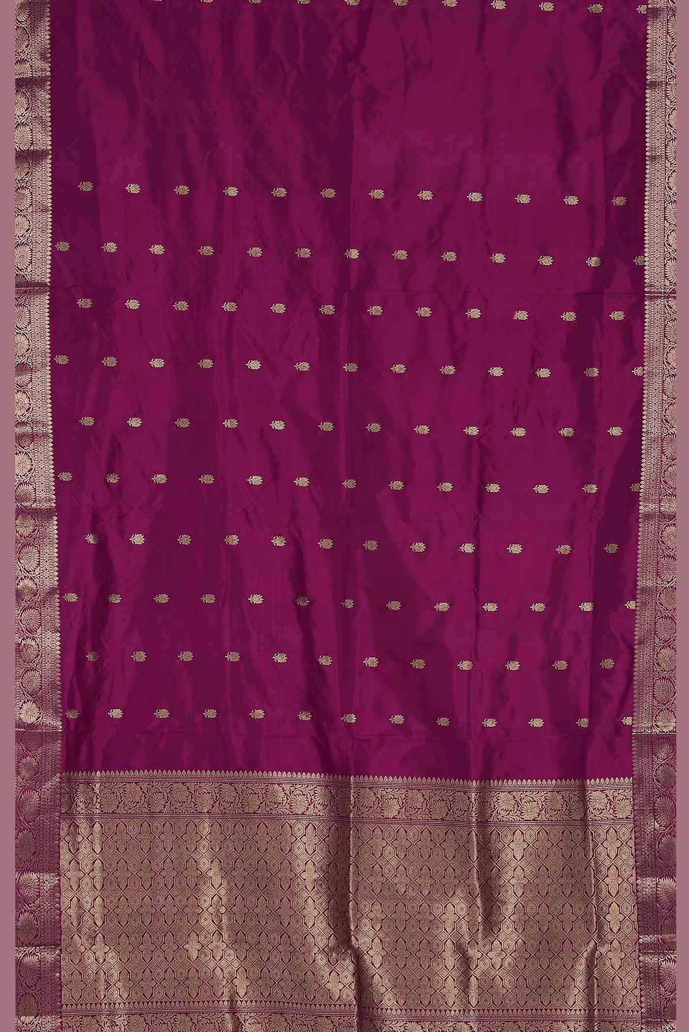 Blue Banarasi Katan Silk Saree