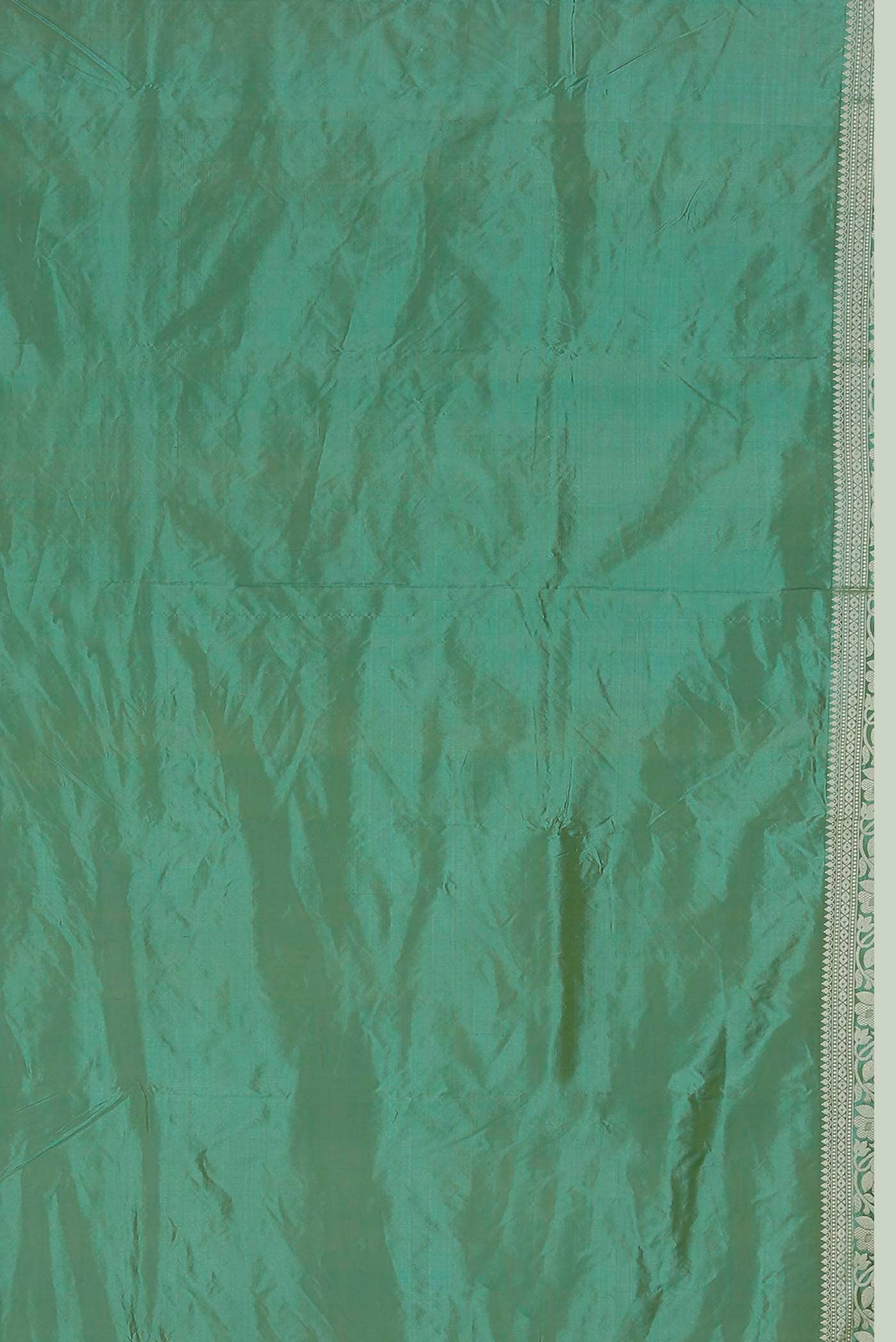 Green Banarasi Katan Silk Saree