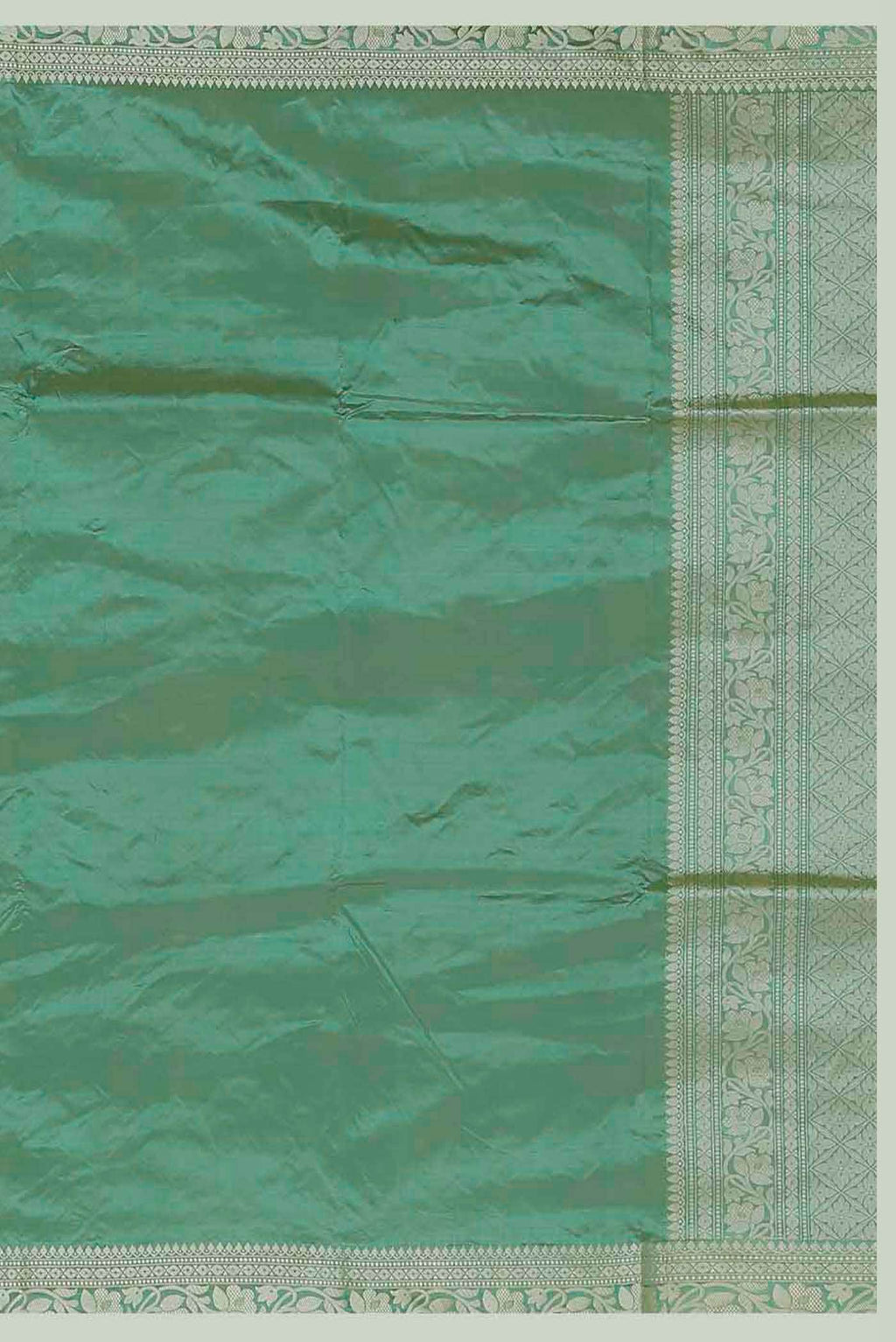 Green Banarasi Katan Silk Saree