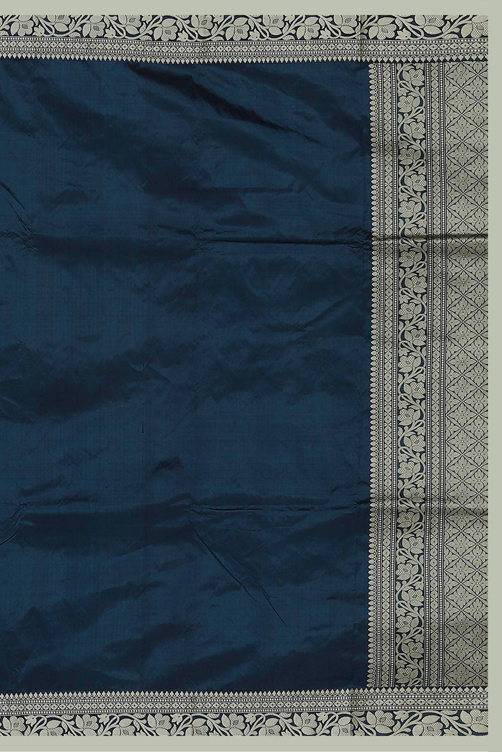 Blue Banarasi Katan Silk Saree