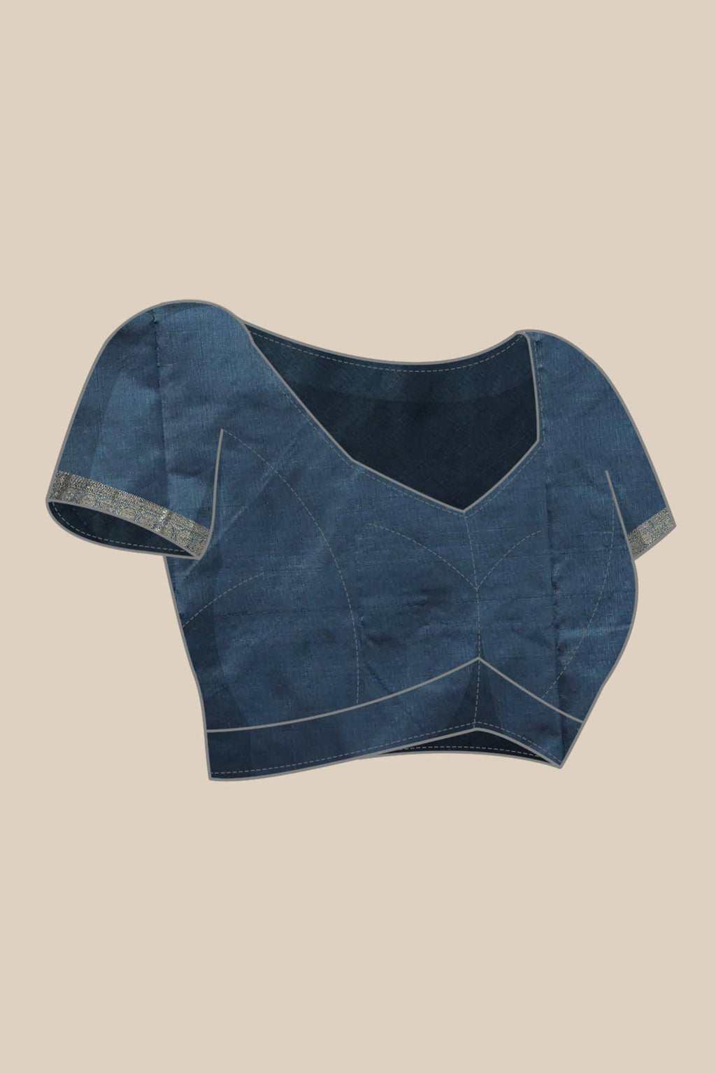 Blue Banarasi Katan Silk Saree