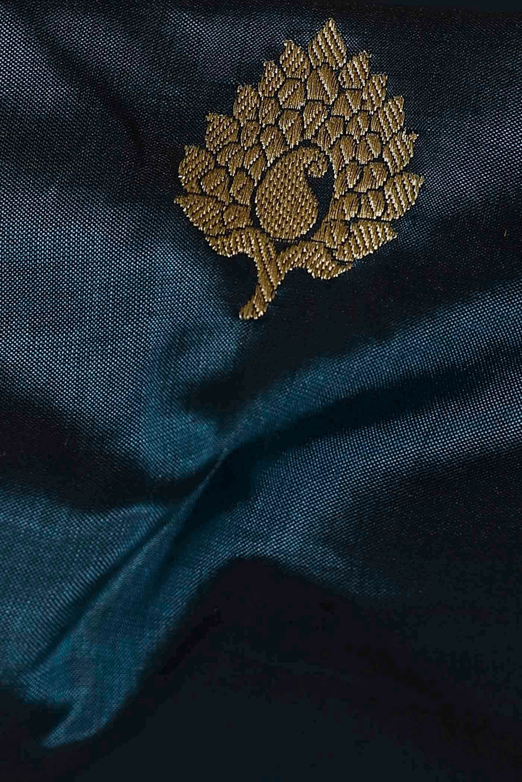 Blue Banarasi Katan Silk Saree