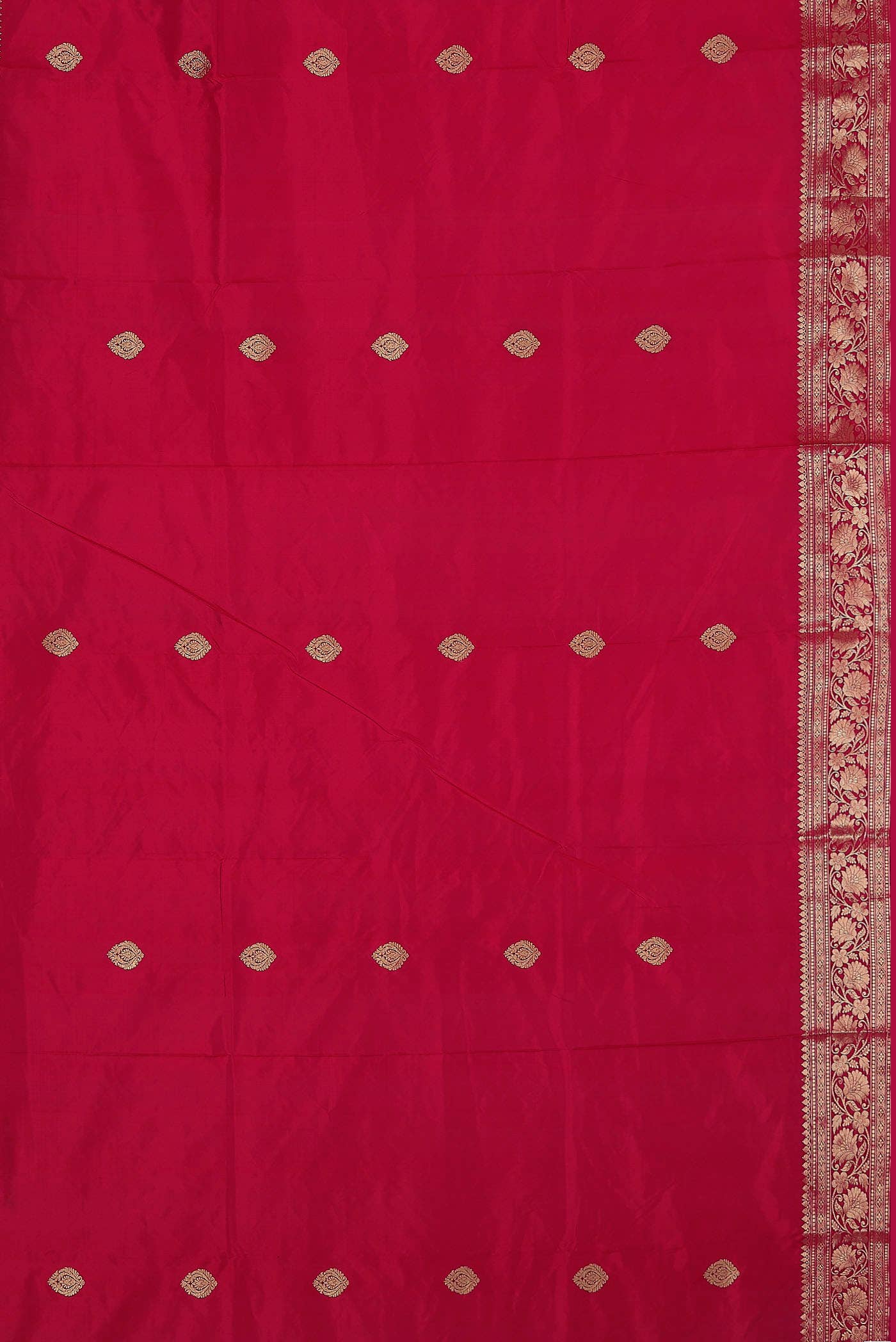 Red Banarasi Katan Silk Saree