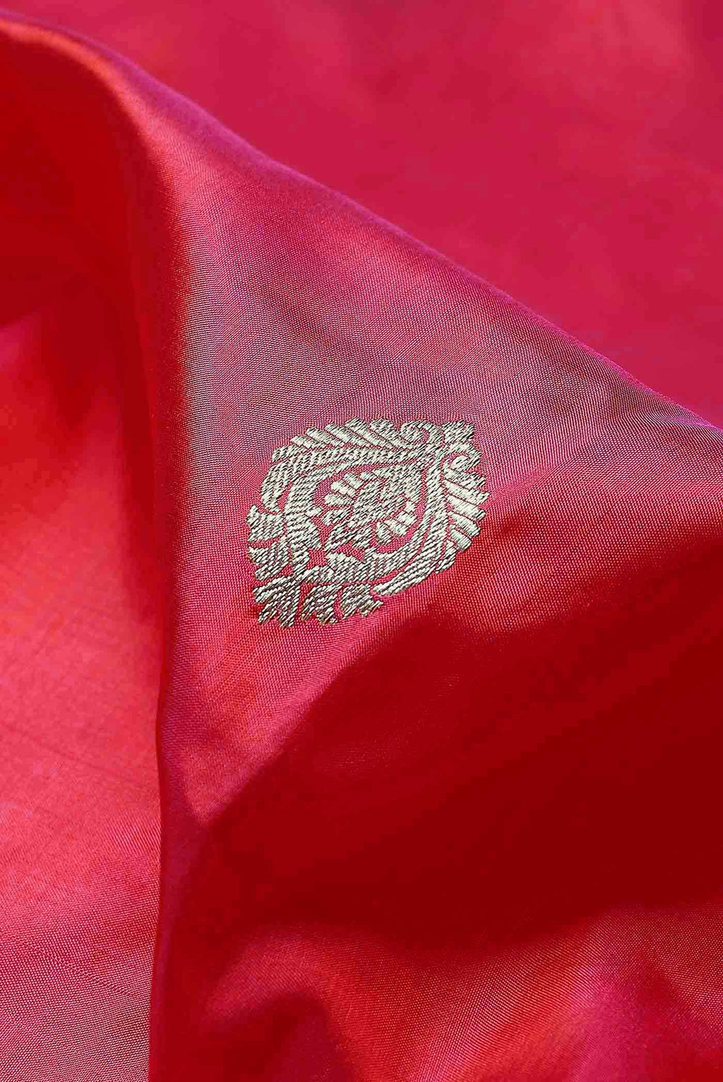 Red Banarasi Katan Silk Saree