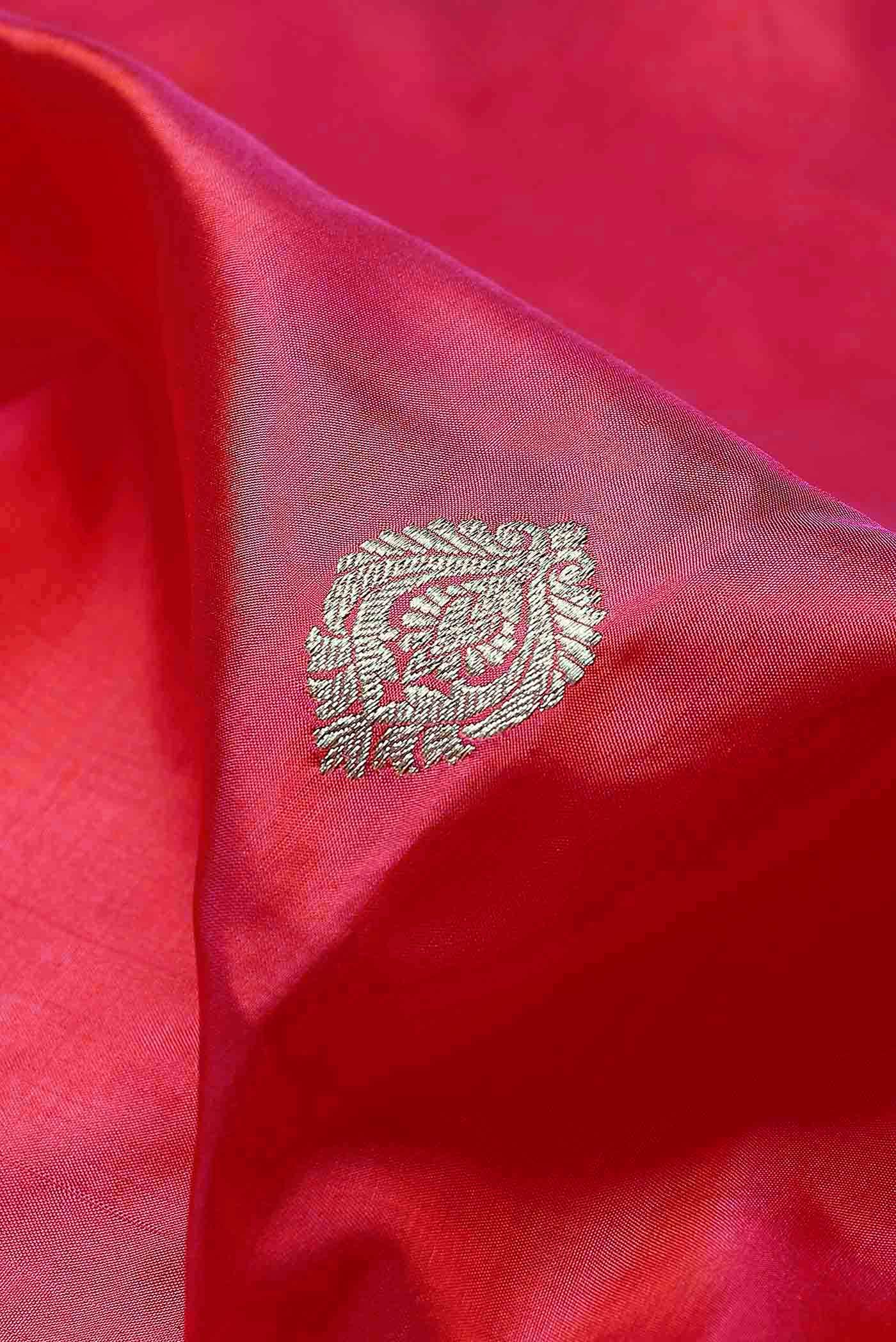 Red Banarasi Katan Silk Saree