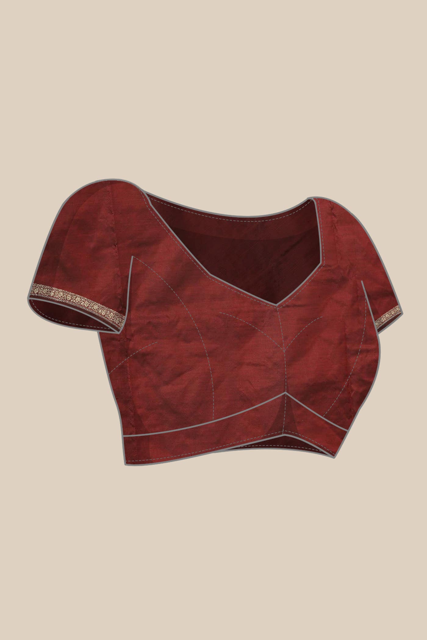 Maroon Banarasi Katan Silk Saree