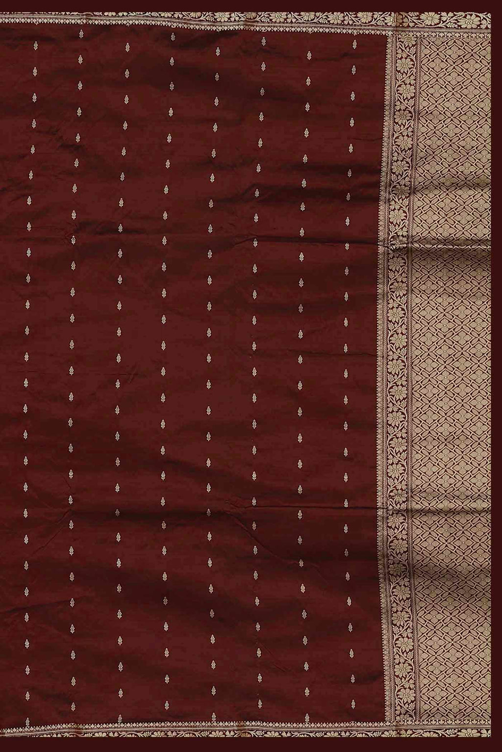 Maroon Banarasi Katan Silk Saree