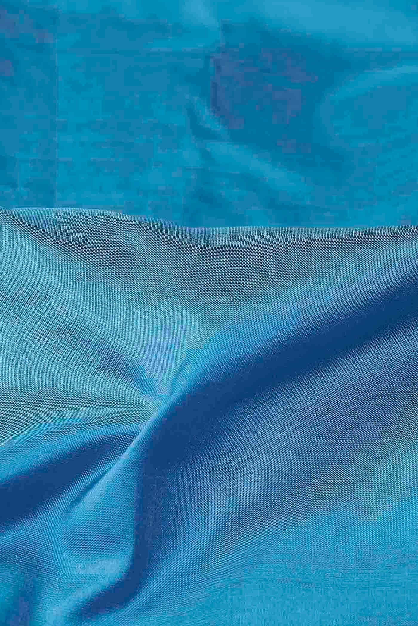 Blue Kanchipuram Silk Saree
