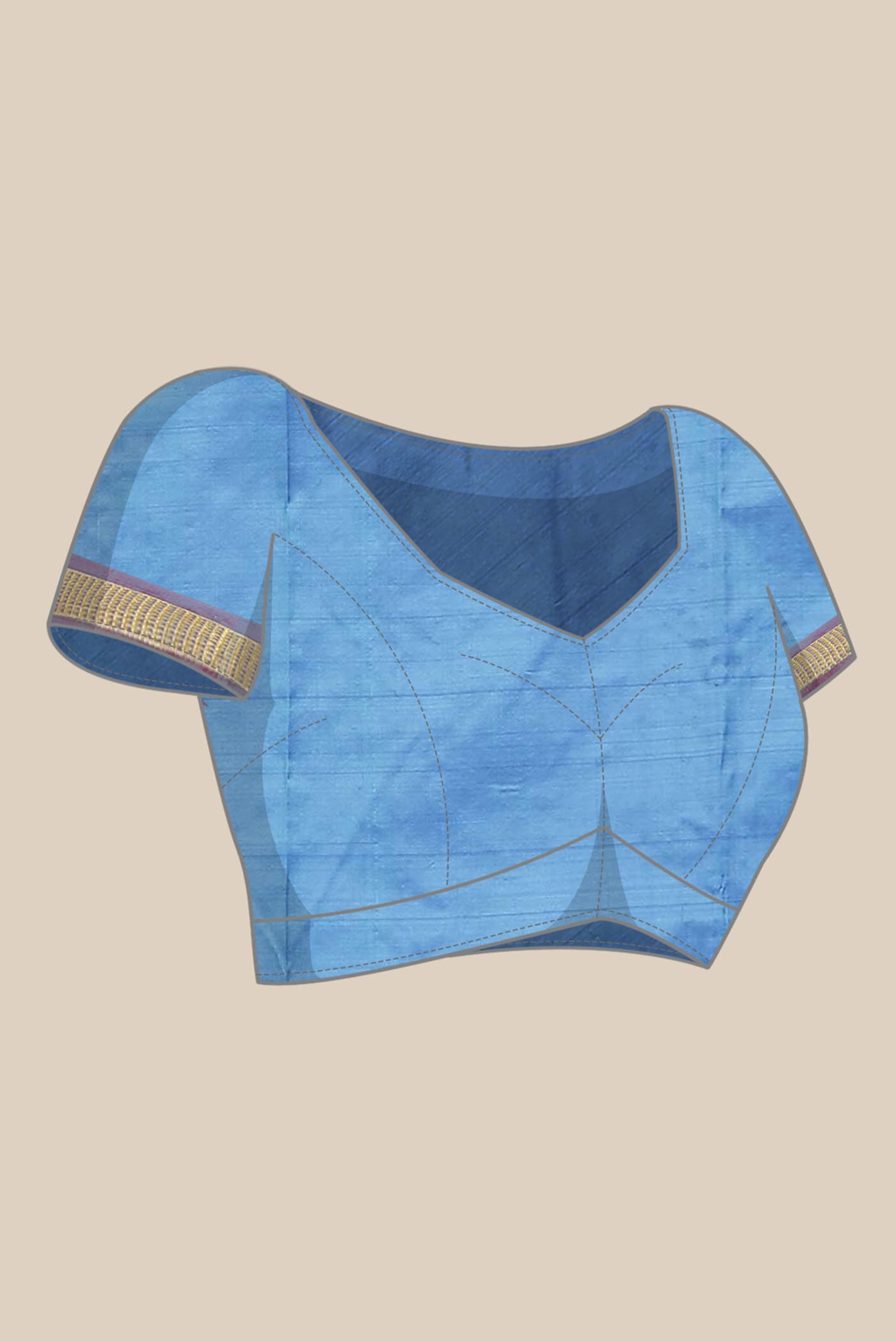 Blue Kanchipuram Silk Saree