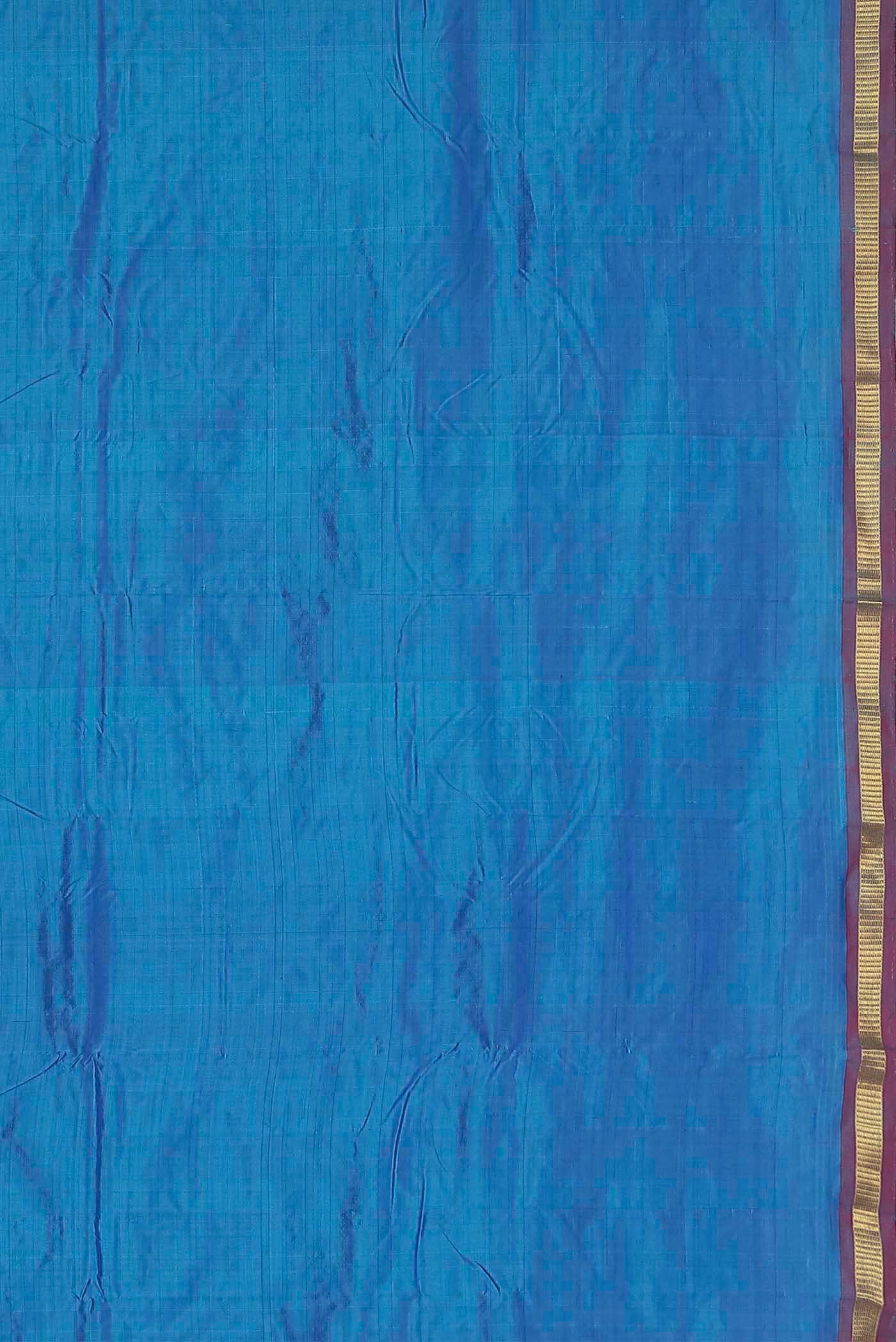 Blue Kanchipuram Silk Saree