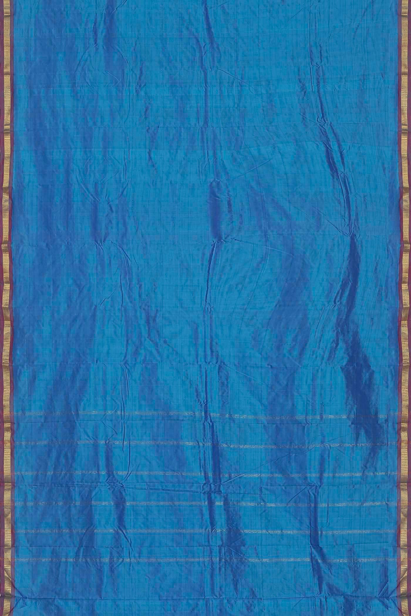 Blue Kanchipuram Silk Saree