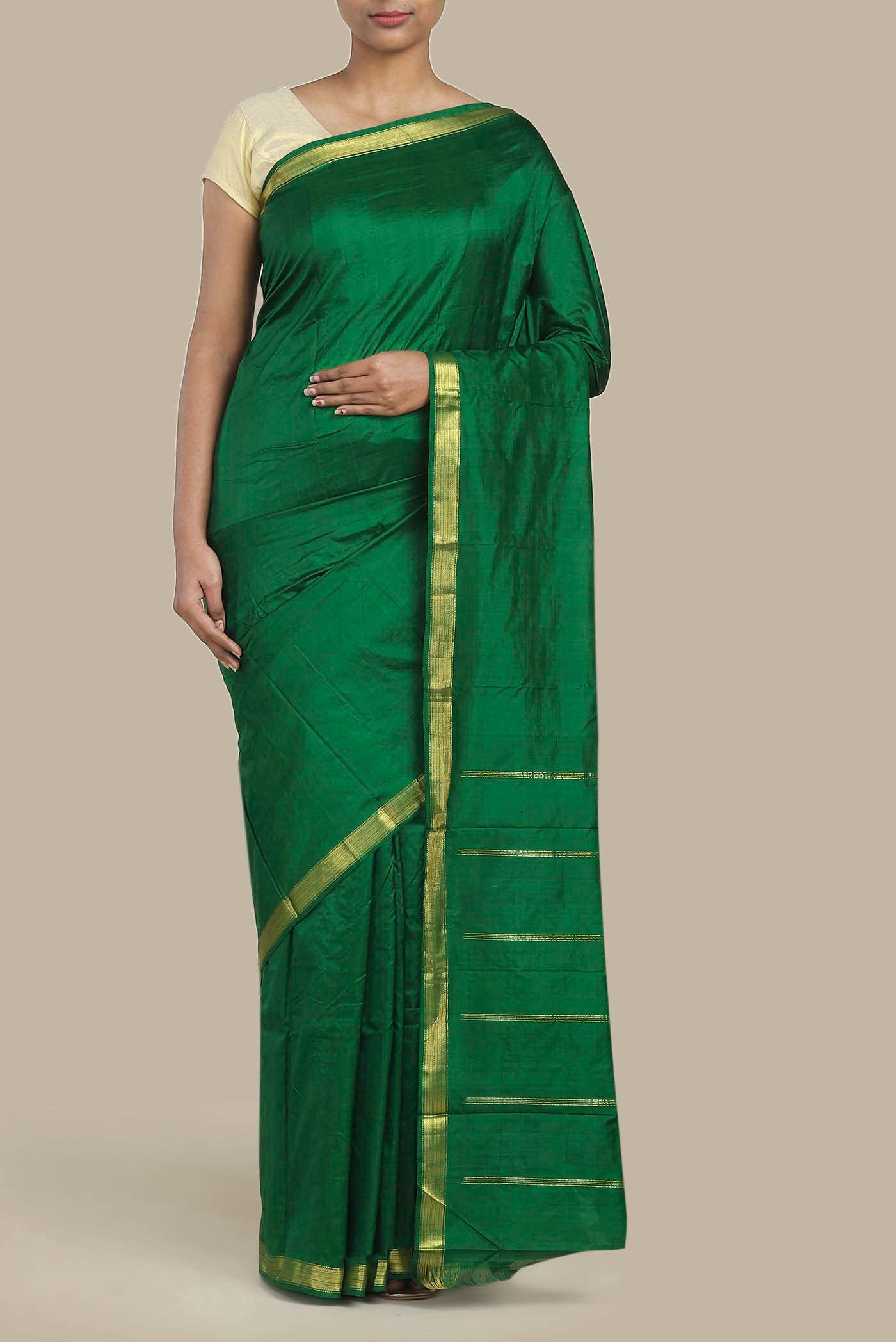 Green Kanchipuram Silk Saree
