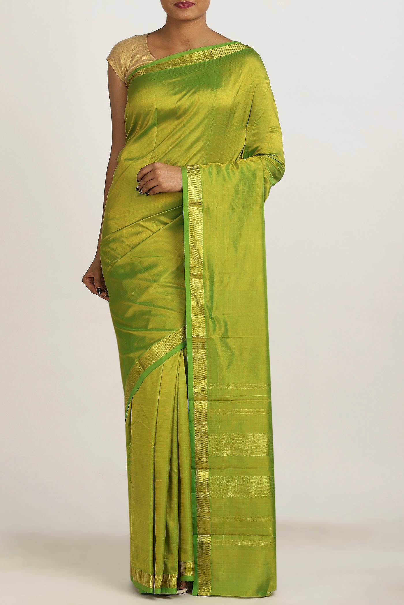 Green Kanchipuram Silk Saree