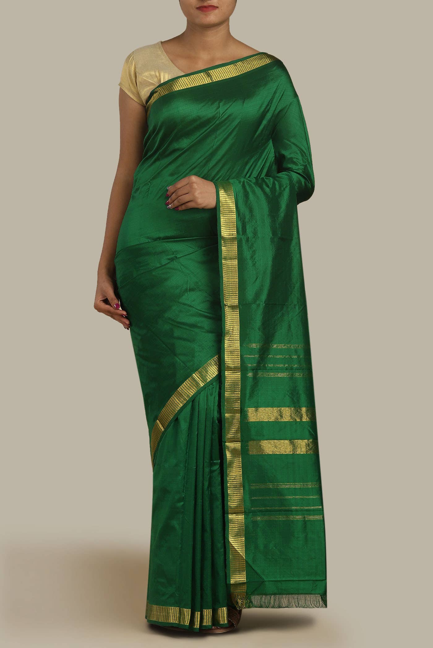 Green Kanchipuram Silk Saree