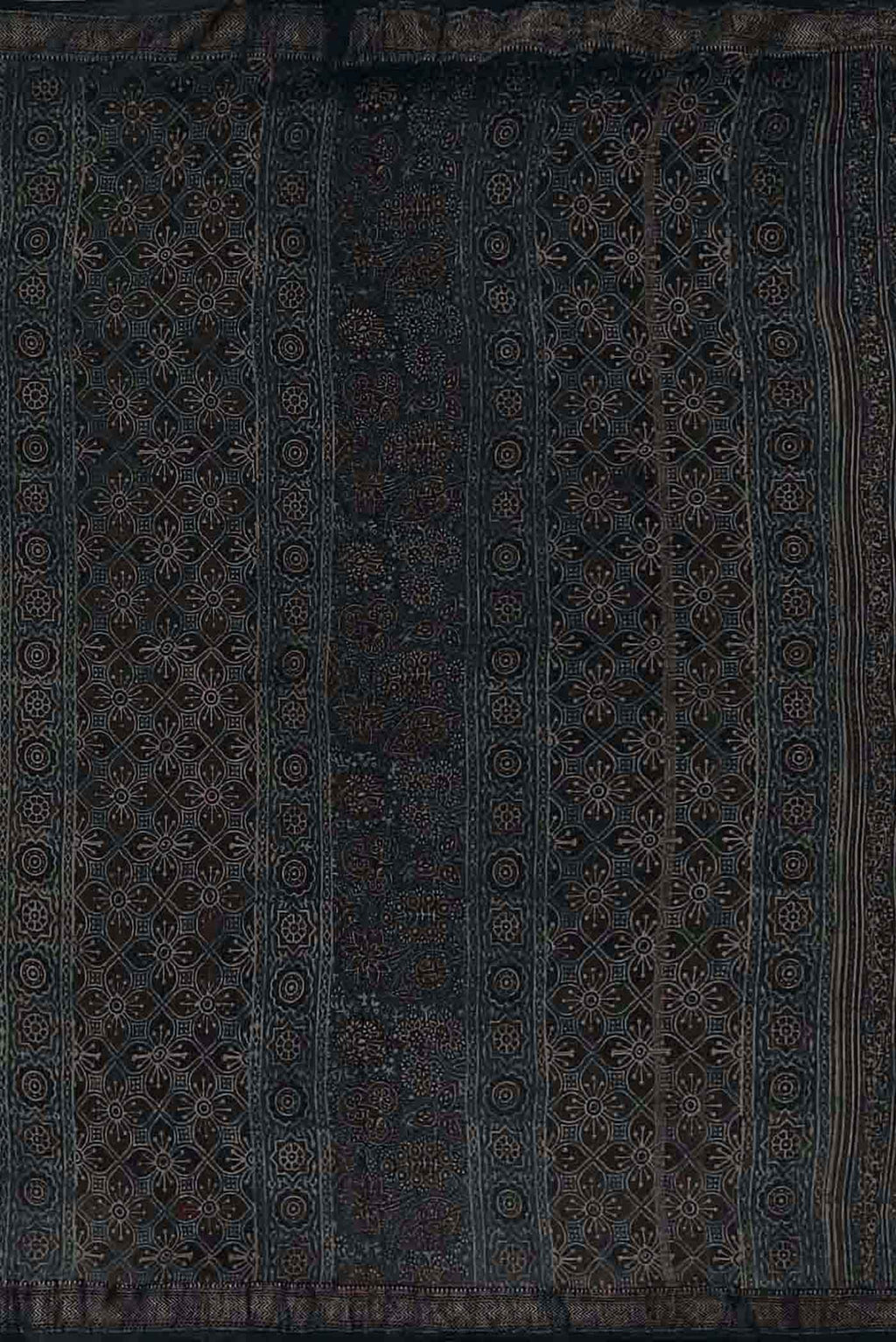 Indigo Maheshwari Silk Cotton Saree