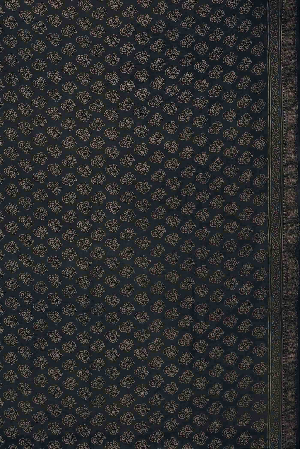 Indigo Maheshwari Silk Cotton Saree