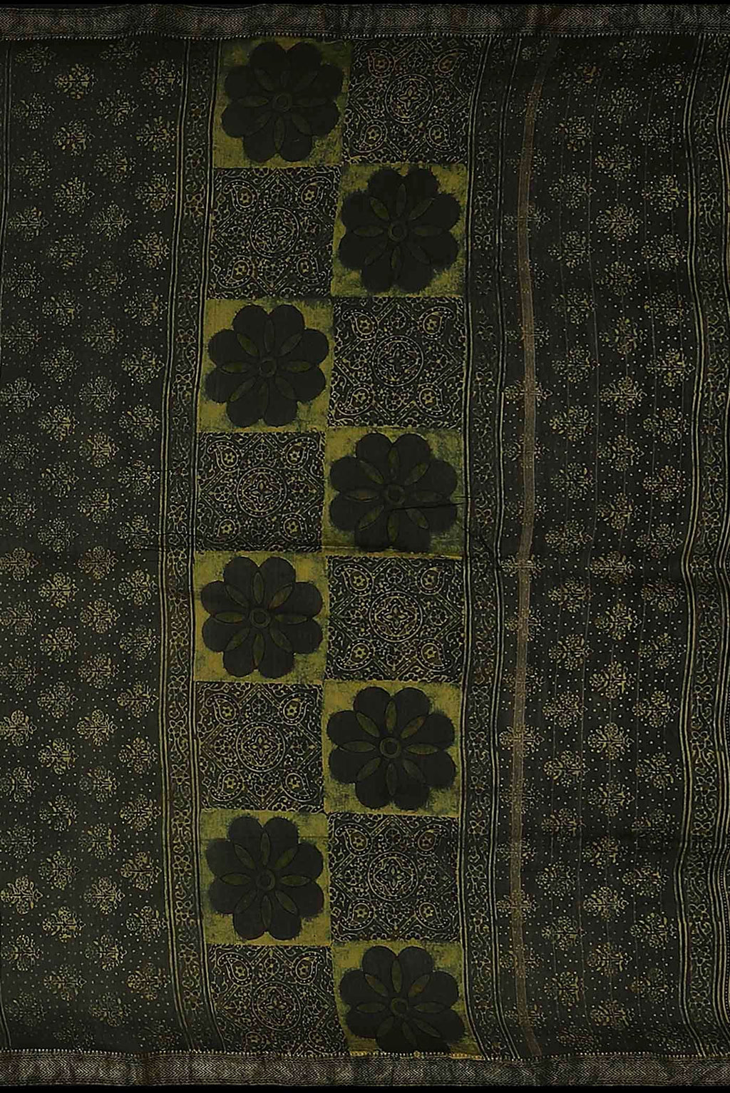 Green Maheshwari Silk Cotton Saree