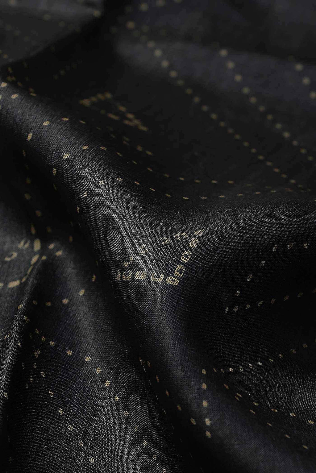 Black Bhagalpuri Tussar Silk Saree