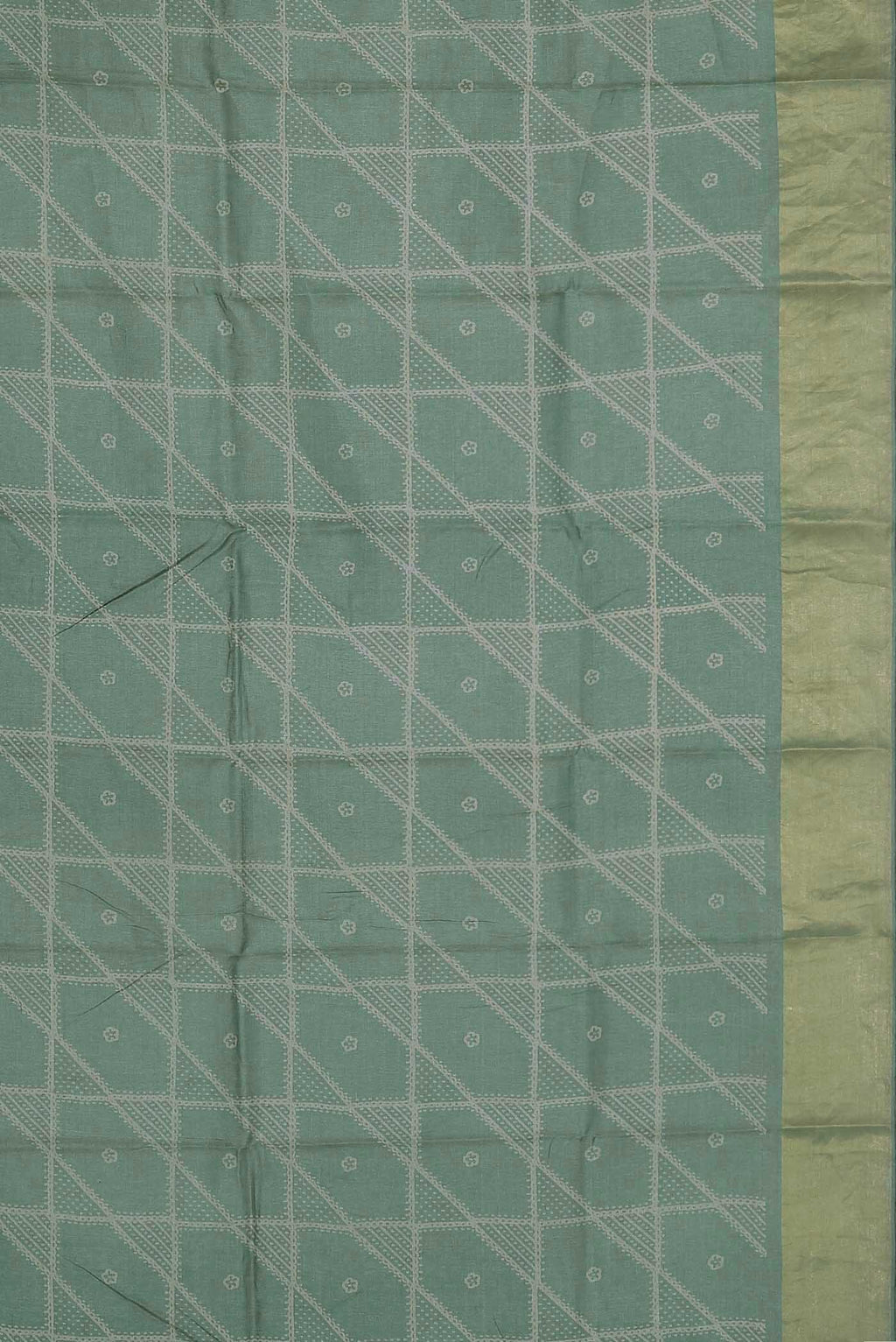 Green Bhagalpuri Tussar Silk Saree