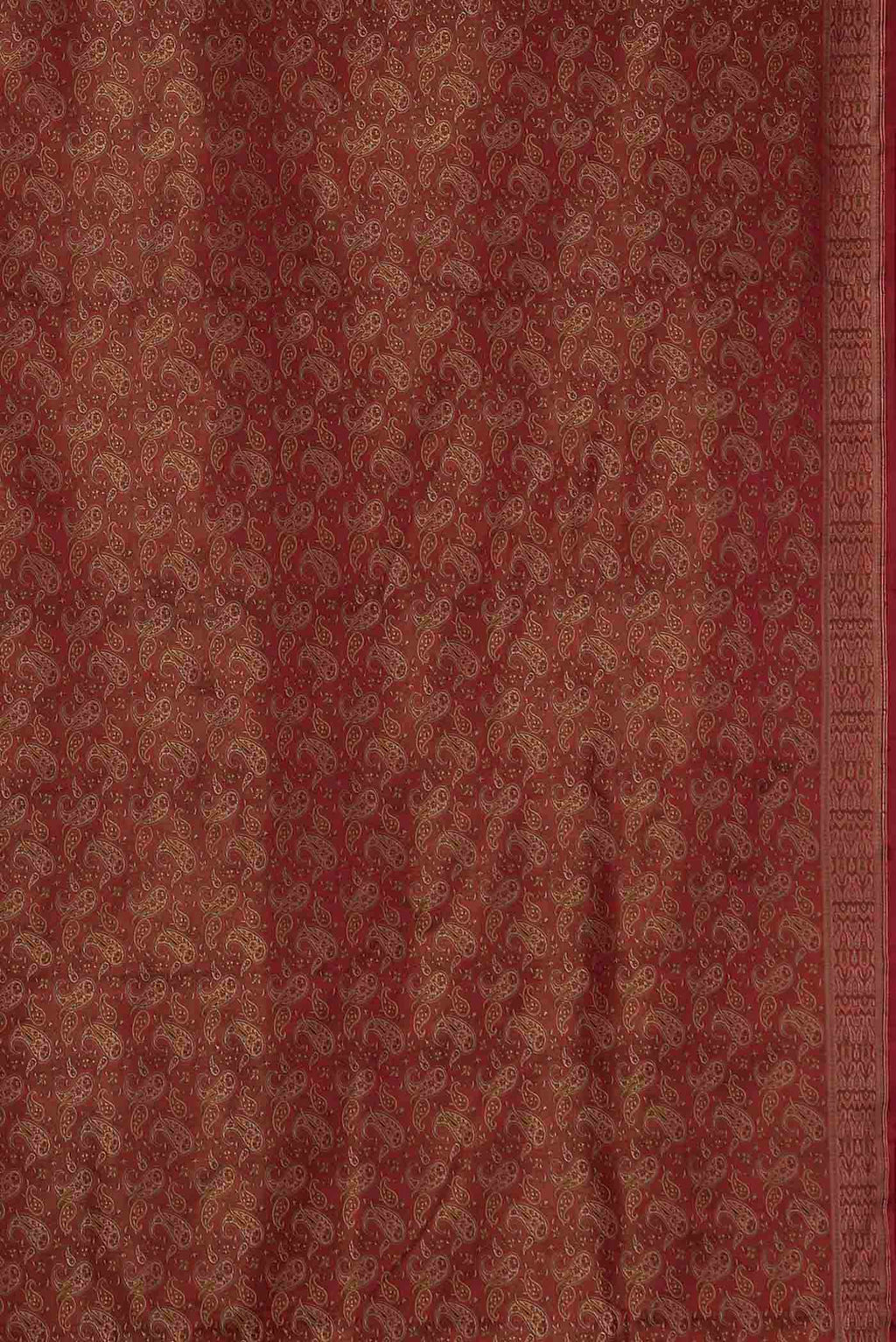 Red Banarasi Tanchoi Silk Saree
