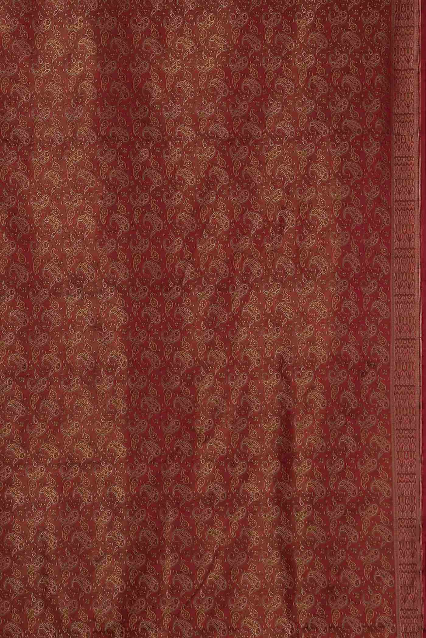 Red Banarasi Tanchoi Silk Saree