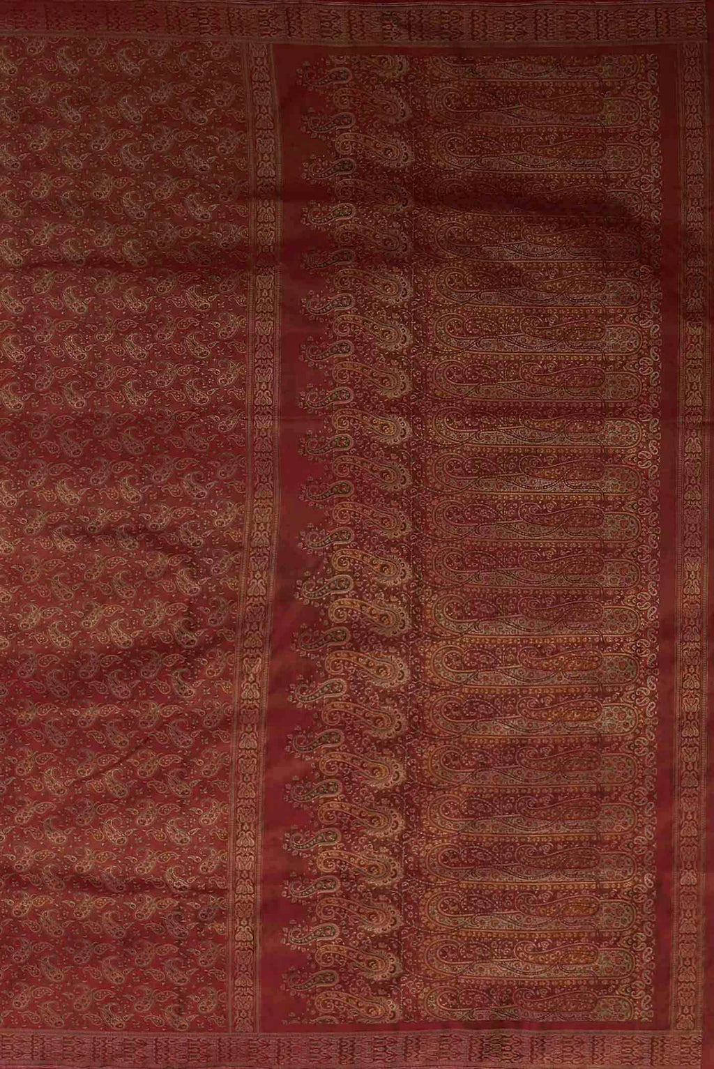 Red Banarasi Tanchoi Silk Saree