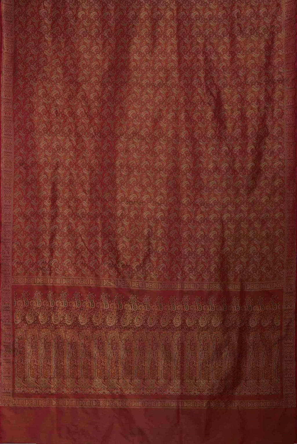 Red Banarasi Tanchoi Silk Saree