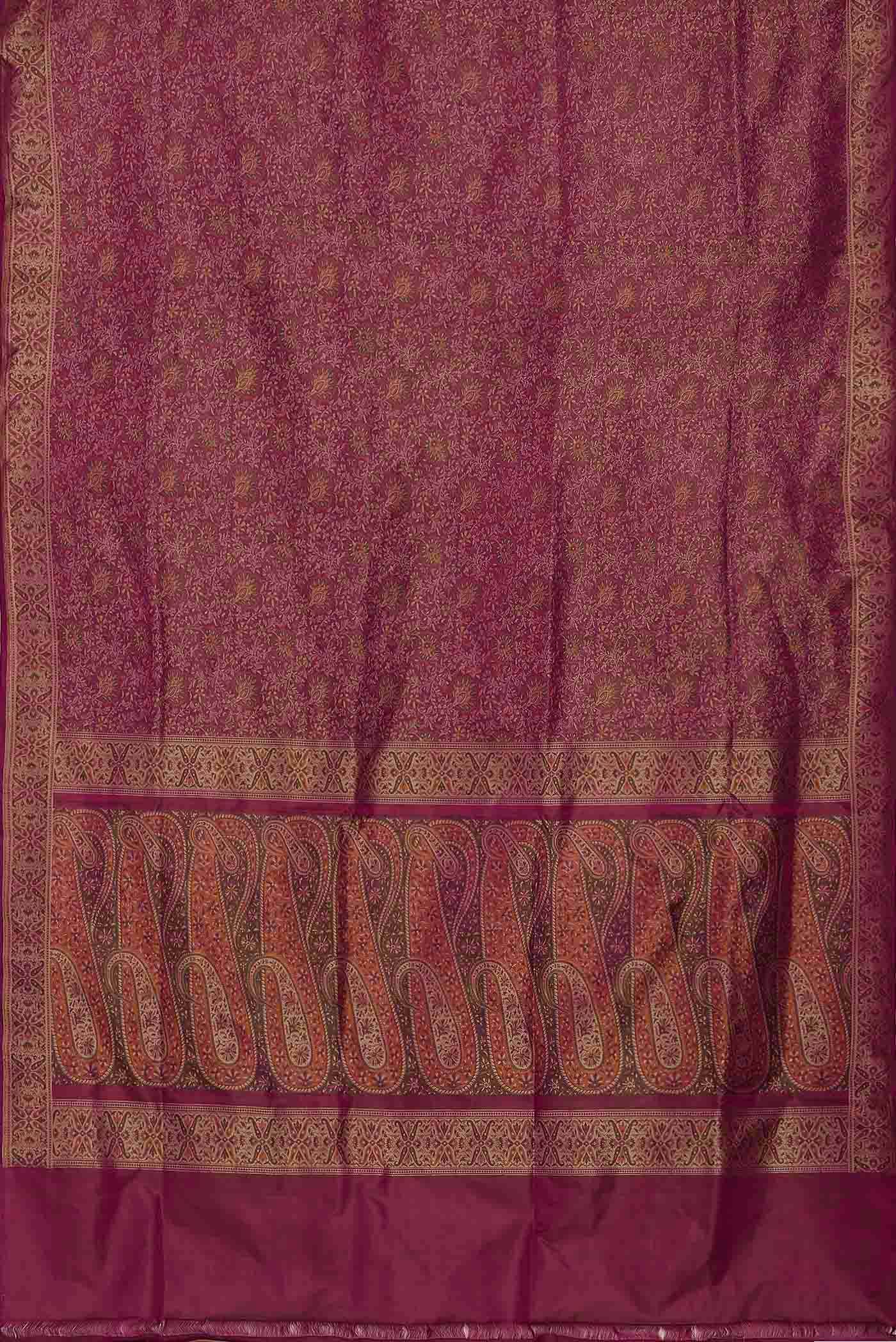 Pink Banarasi Tanchoi Silk Saree