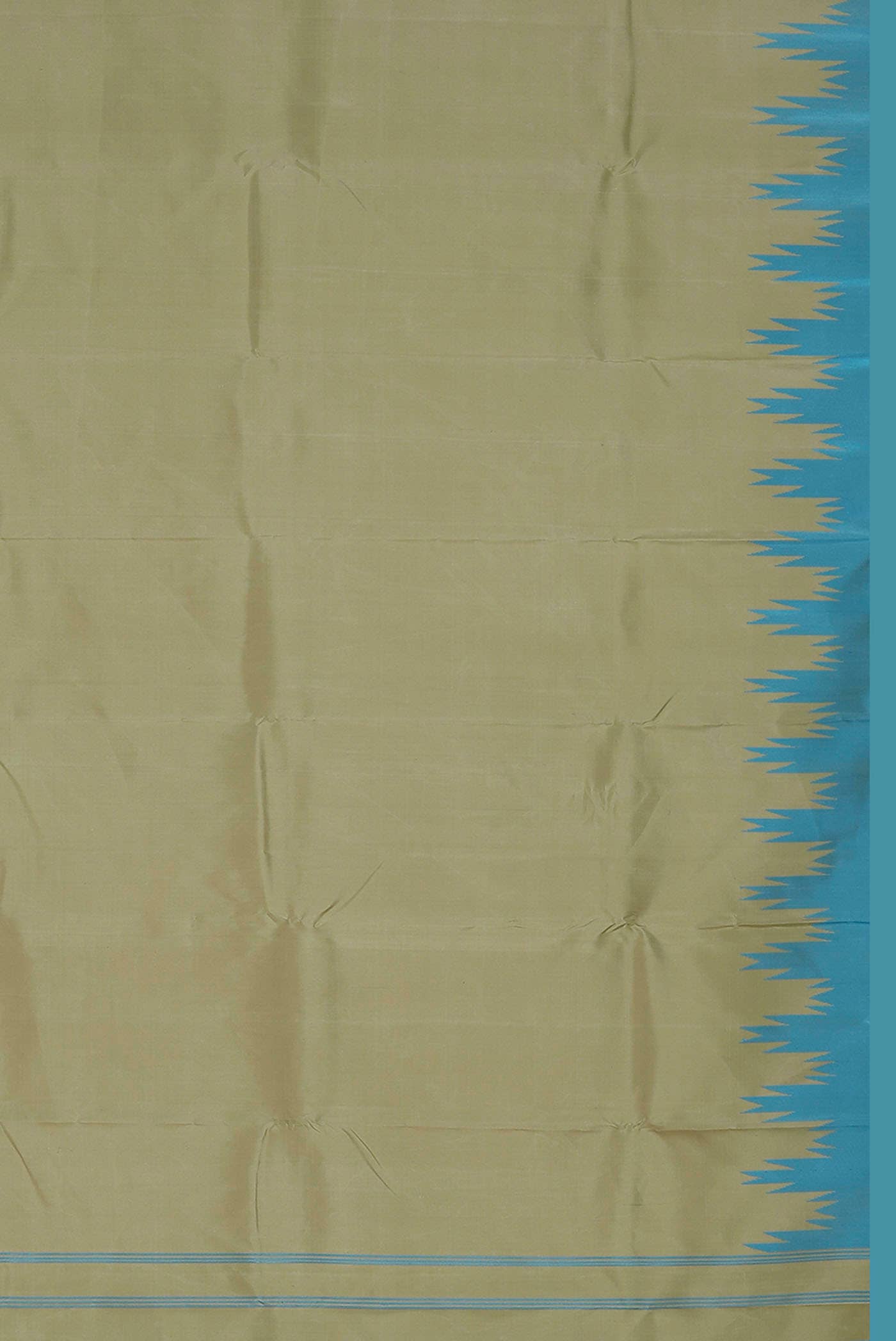 Beige Kanchipuram Silk Saree