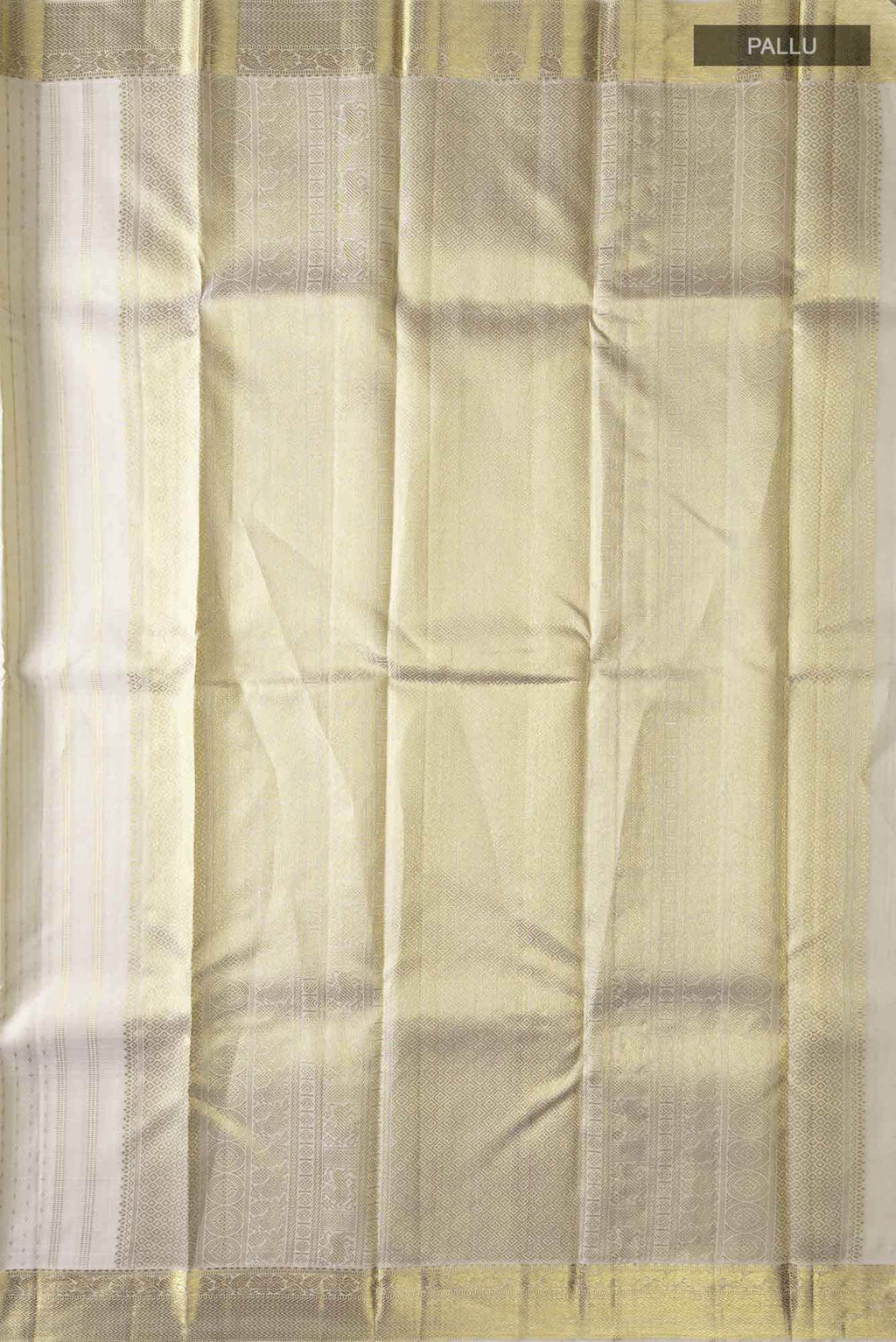 Pure Silk Pure Zari Off White Kanchipuram Saree