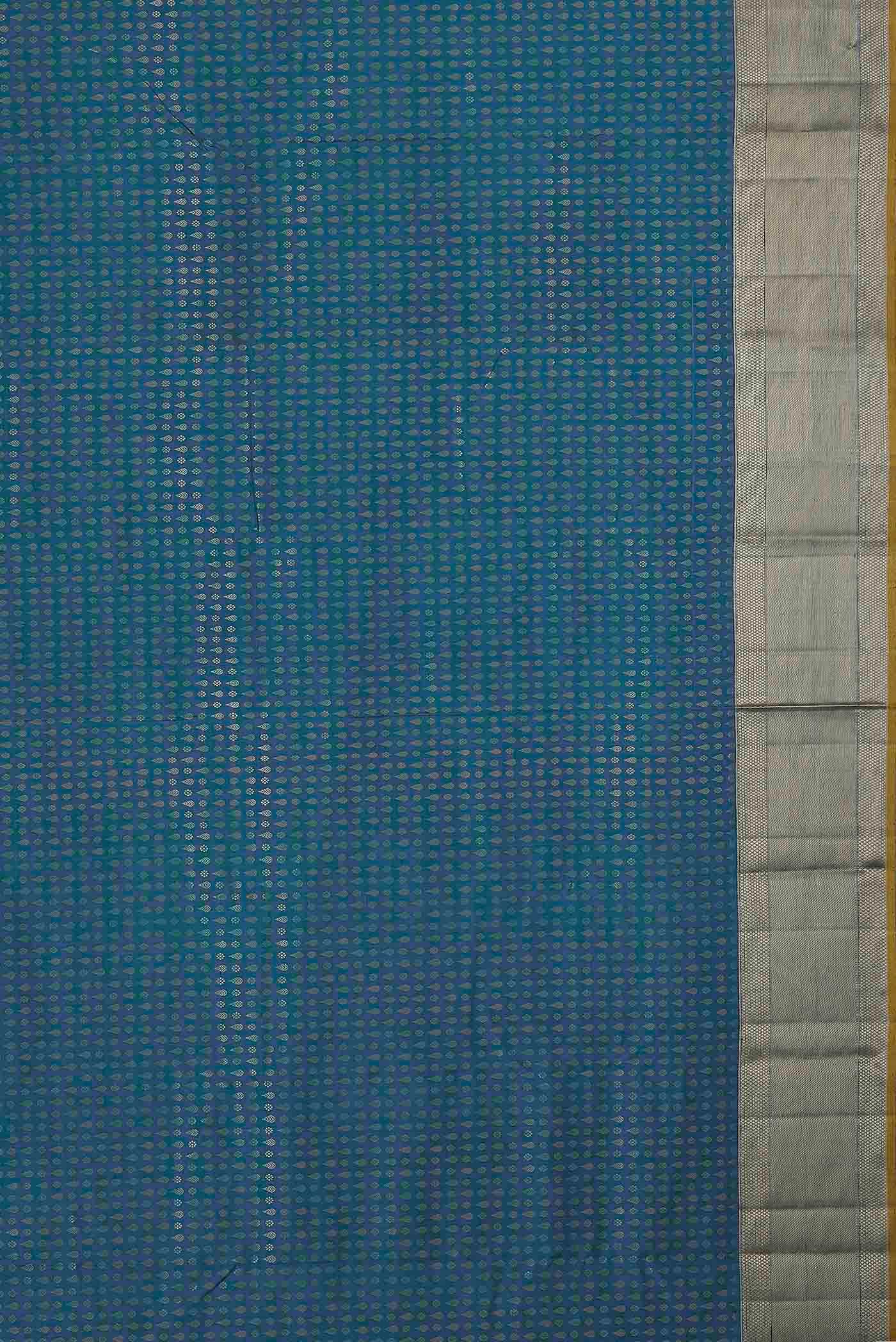 Blue Kanchipuram Silk Saree