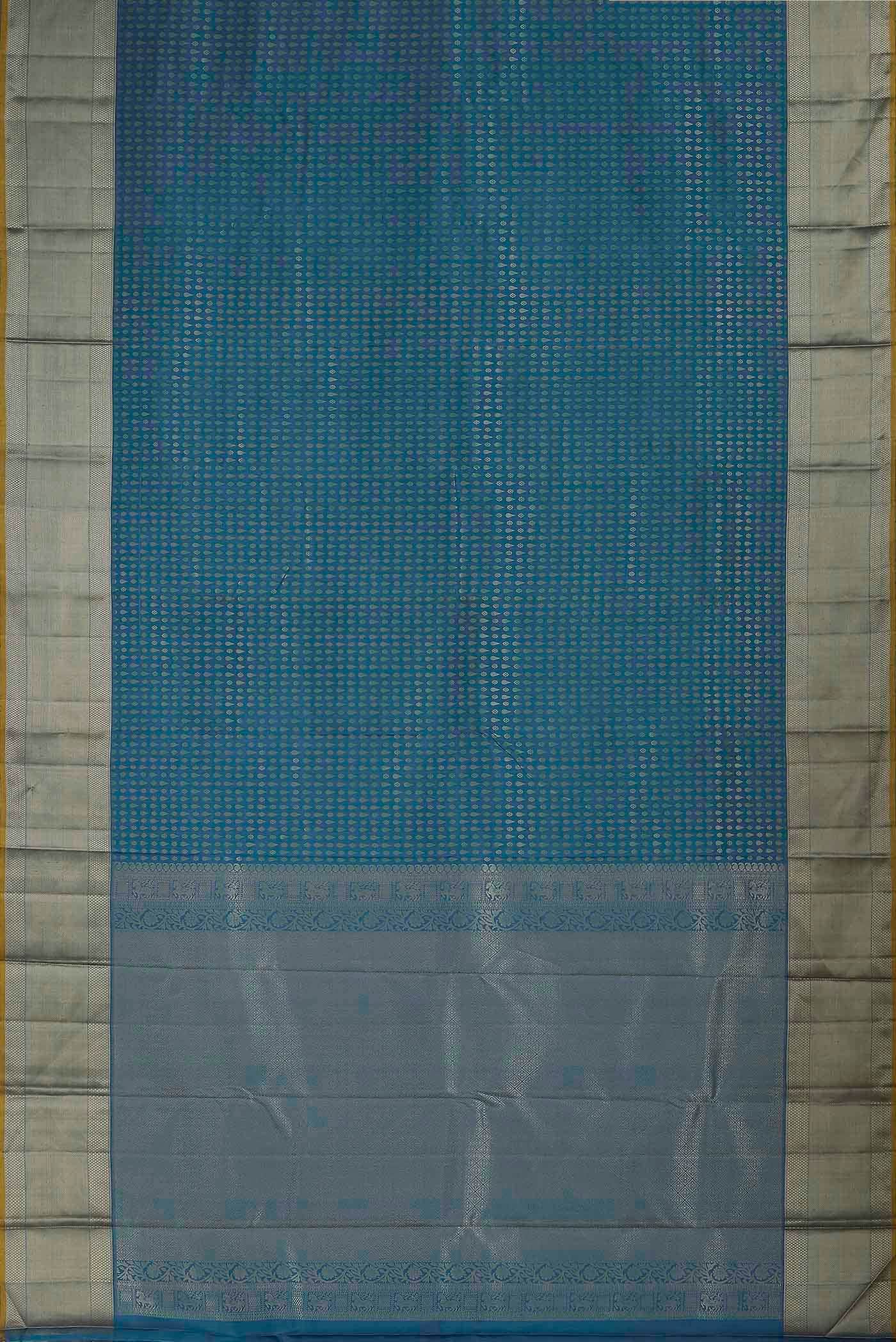 Blue Kanchipuram Silk Saree