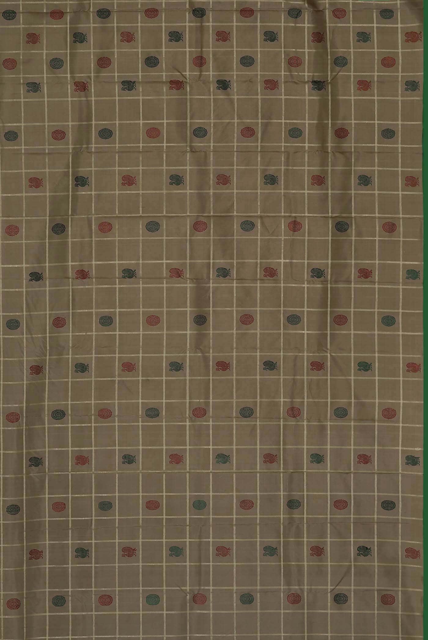 Brown Kanchipuram Silk Saree