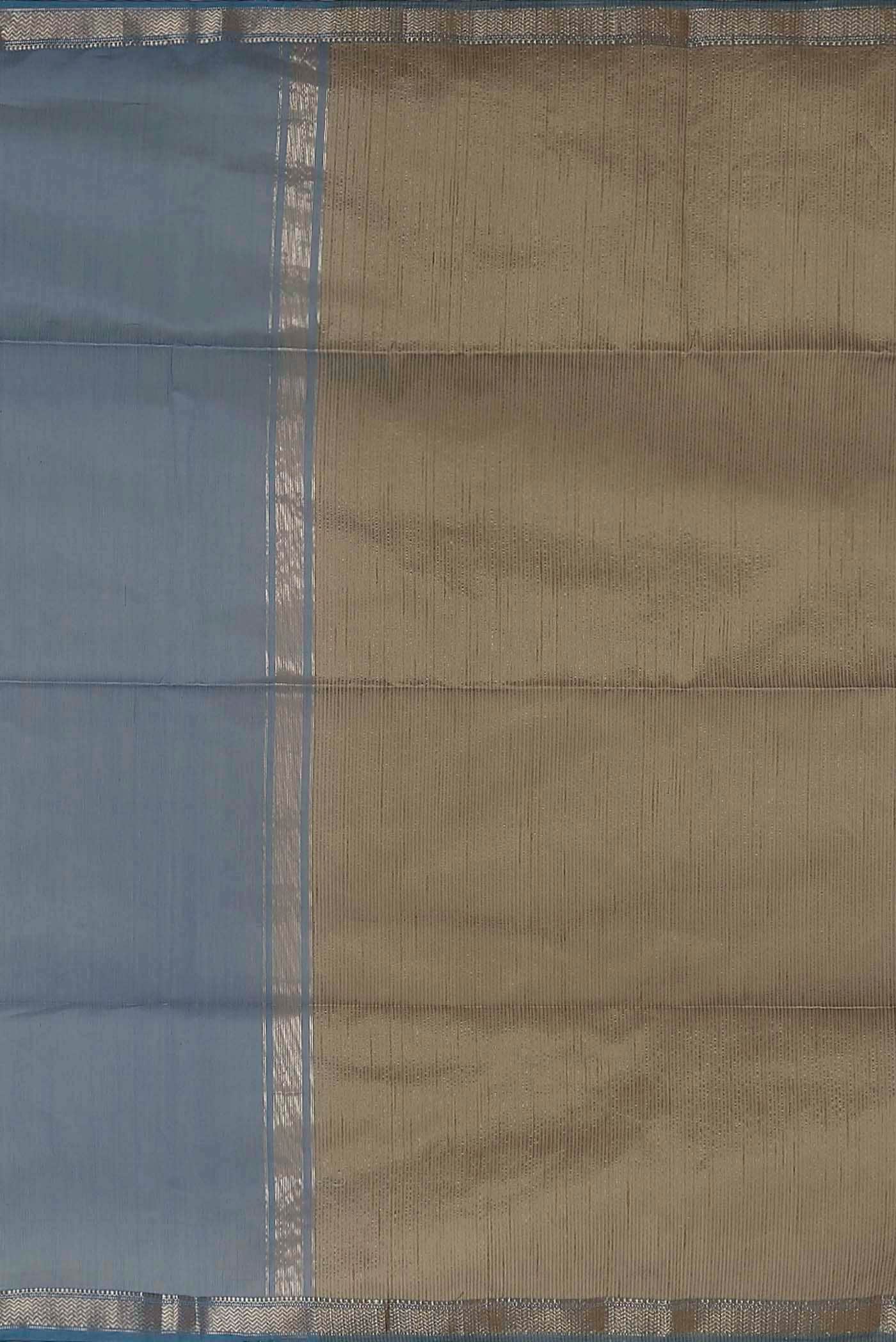 Blue Maheshwari Silk Cotton Saree