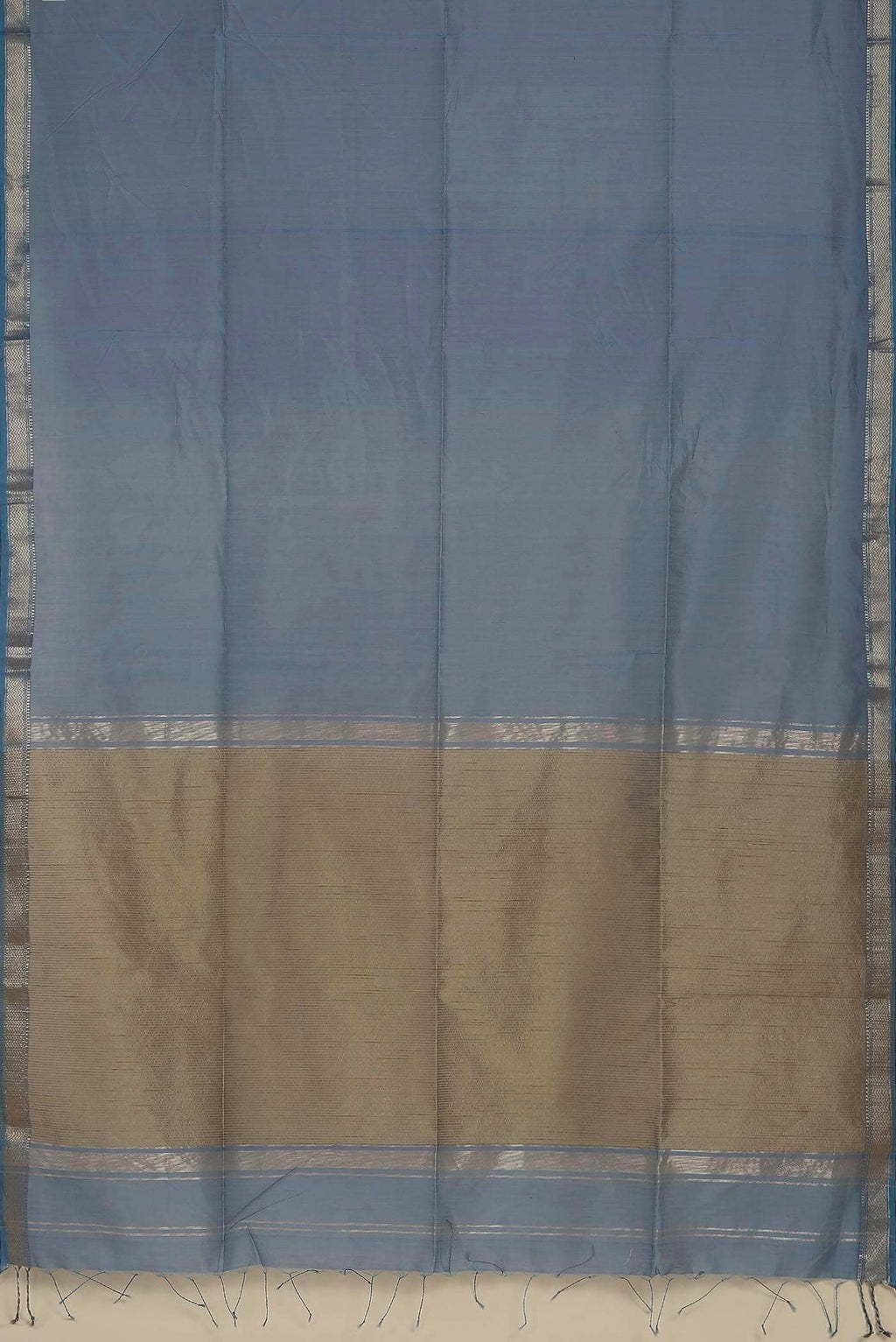 Blue Maheshwari Silk Cotton Saree